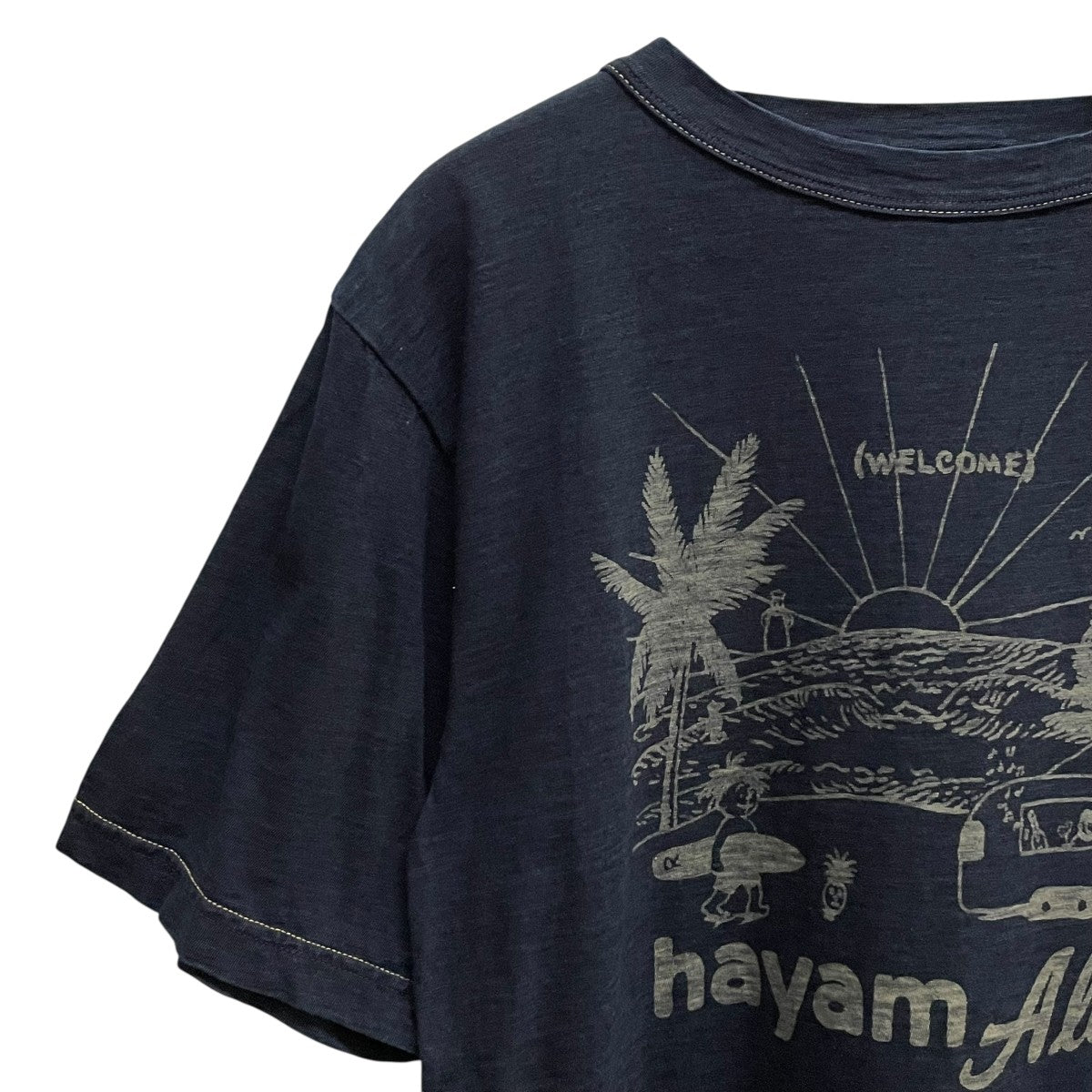 フォーティファイブアール 45R アヌエヌエフラガールプリントの908オーシャン Tシャツ インディゴ サイズ：2 8015000915546_2.jpg?v=