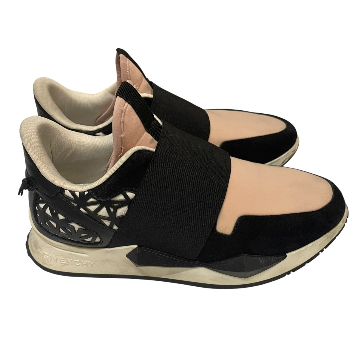 Black and pink runner sneakerスニーカーBE09195145