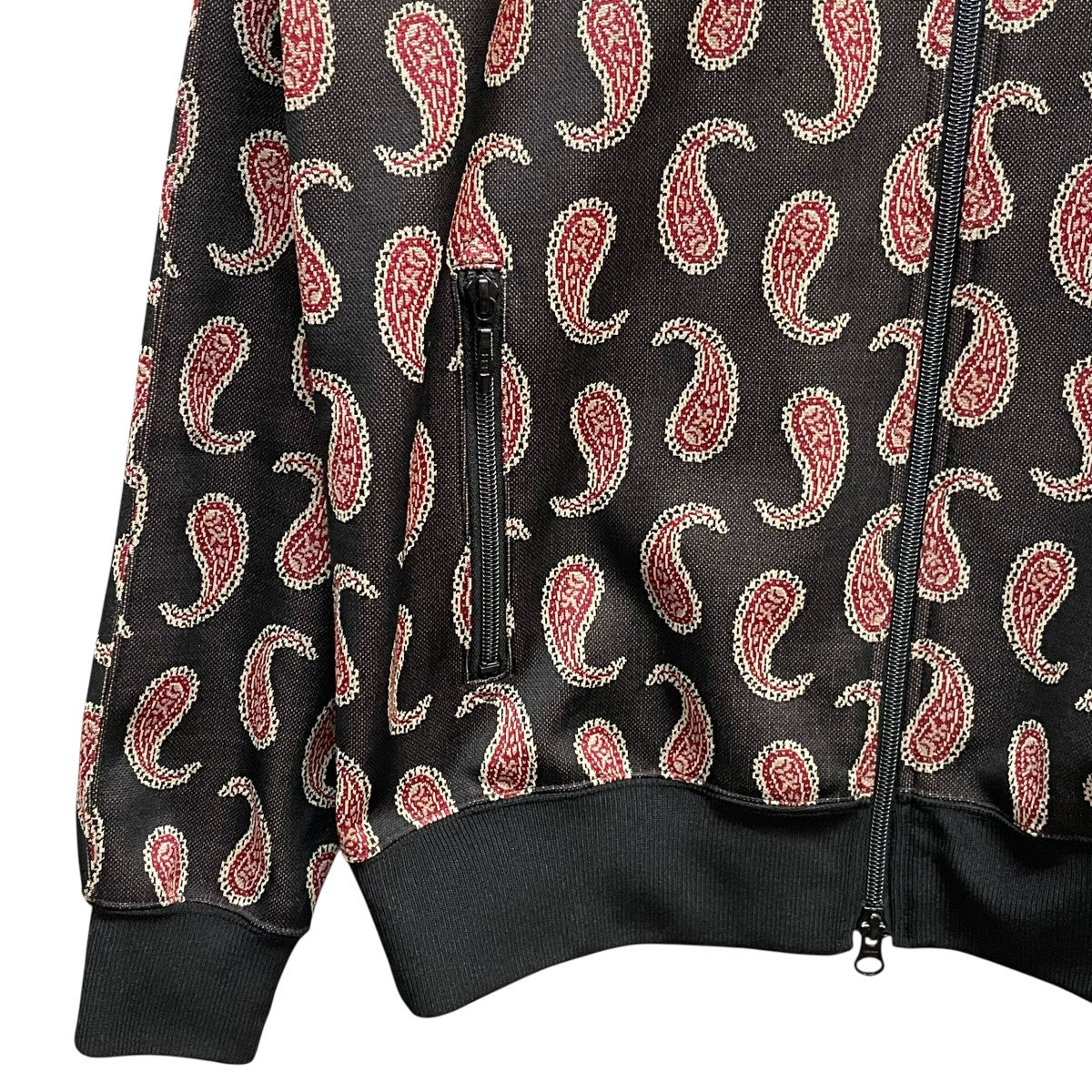 【NEEDLES】ウールジャケット/無地/チェック/総柄/毛/ロゴ/日本製/美品 Needles(ニードルズ) Track Jacket - Poly Jacquard／Paisley