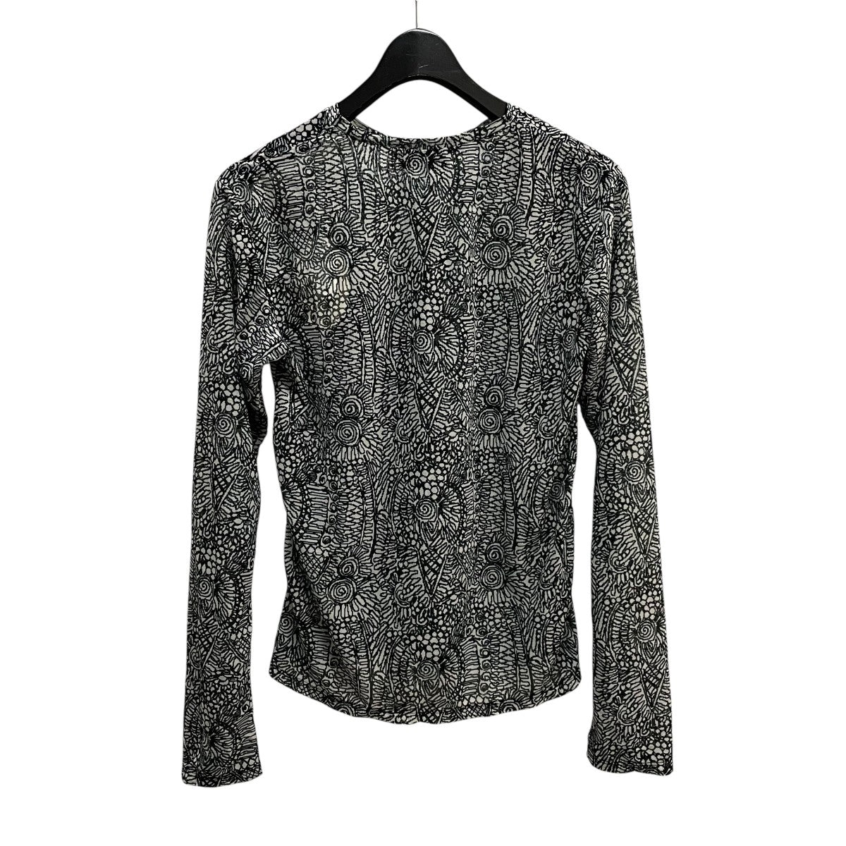 フミエタナカ FUMIE=TANAKA sheer long t カットソー F24S-35 ブラック サイズ：1 FUMIE=TANAKA(フミエタナカ) sheer long tカットソーF24S-35