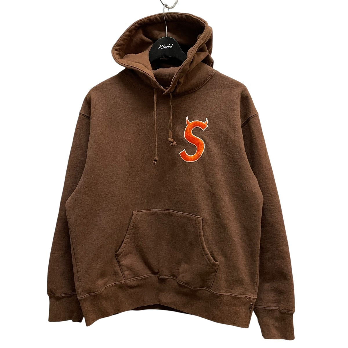 SUPREME ブラウン パーカー Sマーク　ツノSロゴ Supreme(シュプリーム) ツノSロゴパーカー ブラウン サイズ S