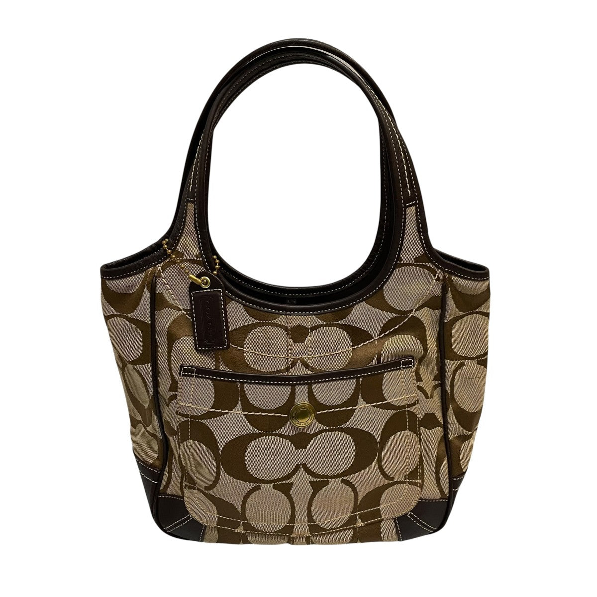 COACH コーチ シグネチャー ハンドバッグ トートバッグ　ブラウン系 COACH(コーチ) シグネチャートートバッグ ブラウン｜【公式