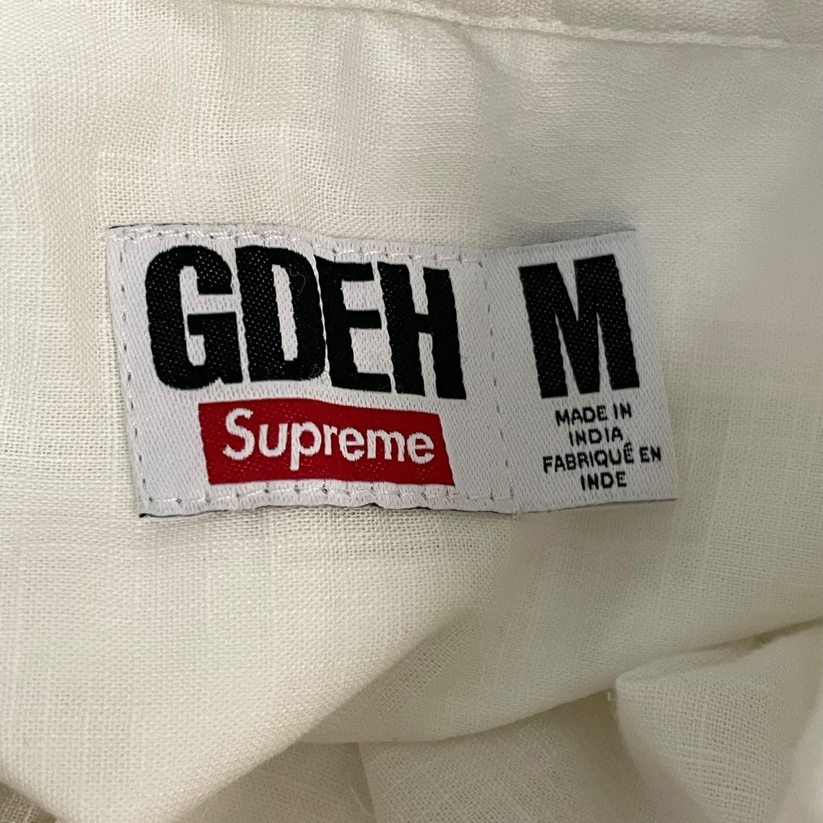 Supreme×GOODENOUGH Patchwork shirt半袖シャツ ホワイト サイズ