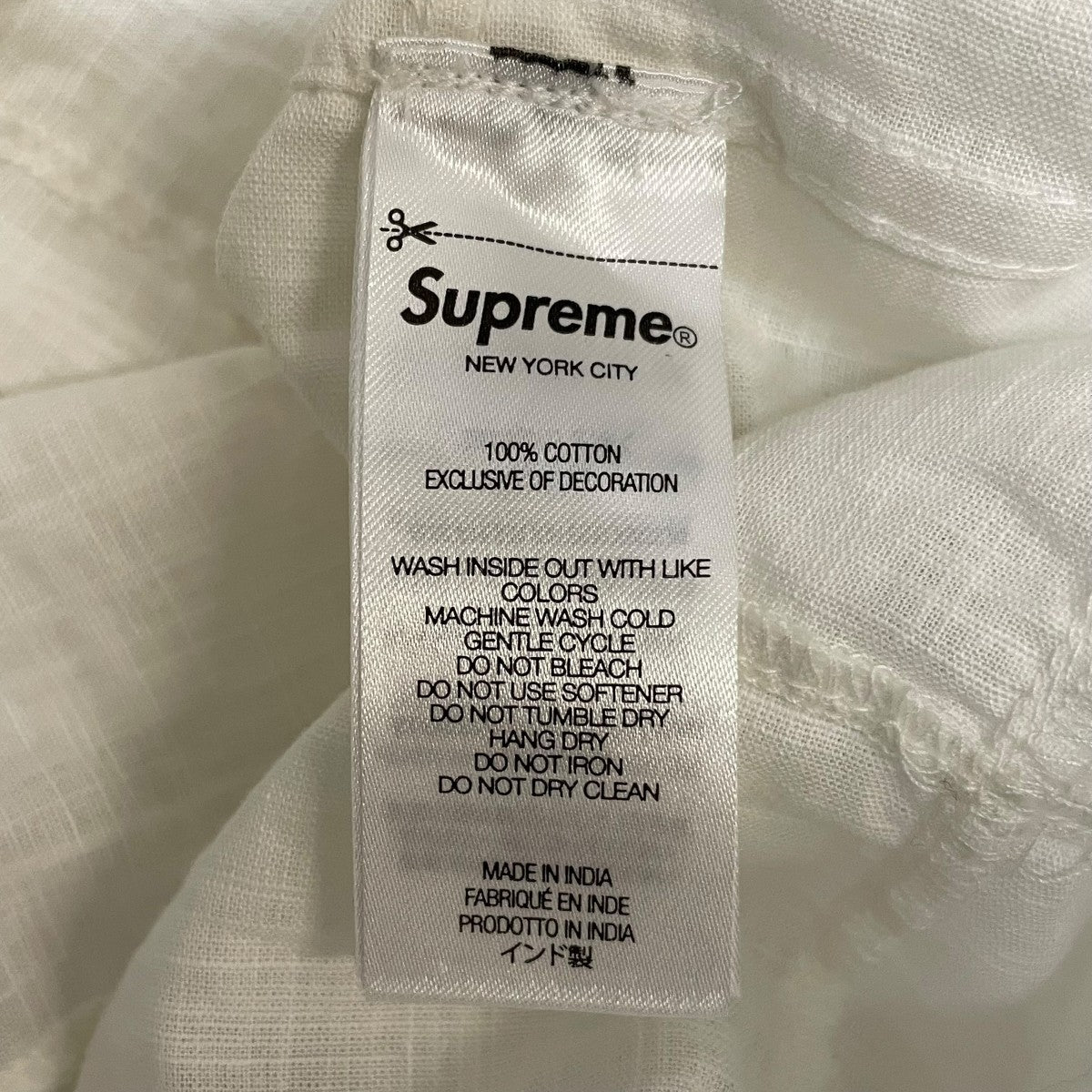 supreme 半袖　ニット　シャツ Supreme×GOODENOUGH Patchwork shirt半袖シャツ ホワイト サイズ