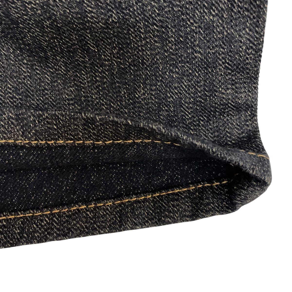 POINT BUTTON INDIGO DENIM PANTS