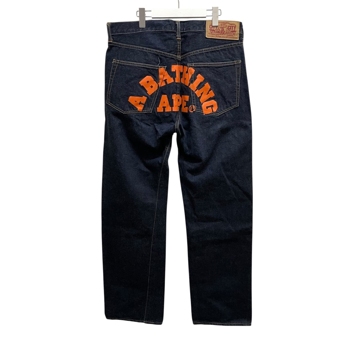 ふ*く様 A Bathing Ape ダークブルー デニム　L A BATHING APE(アベイシングエイプ) デニムパンツ インディゴ