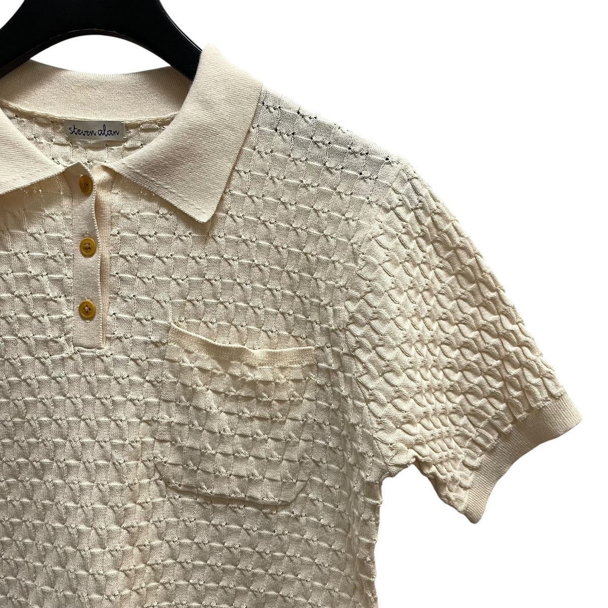 STEVEN ALAN(スティーヴンアラン) SQUARE CABLE KNIT PULLOVER