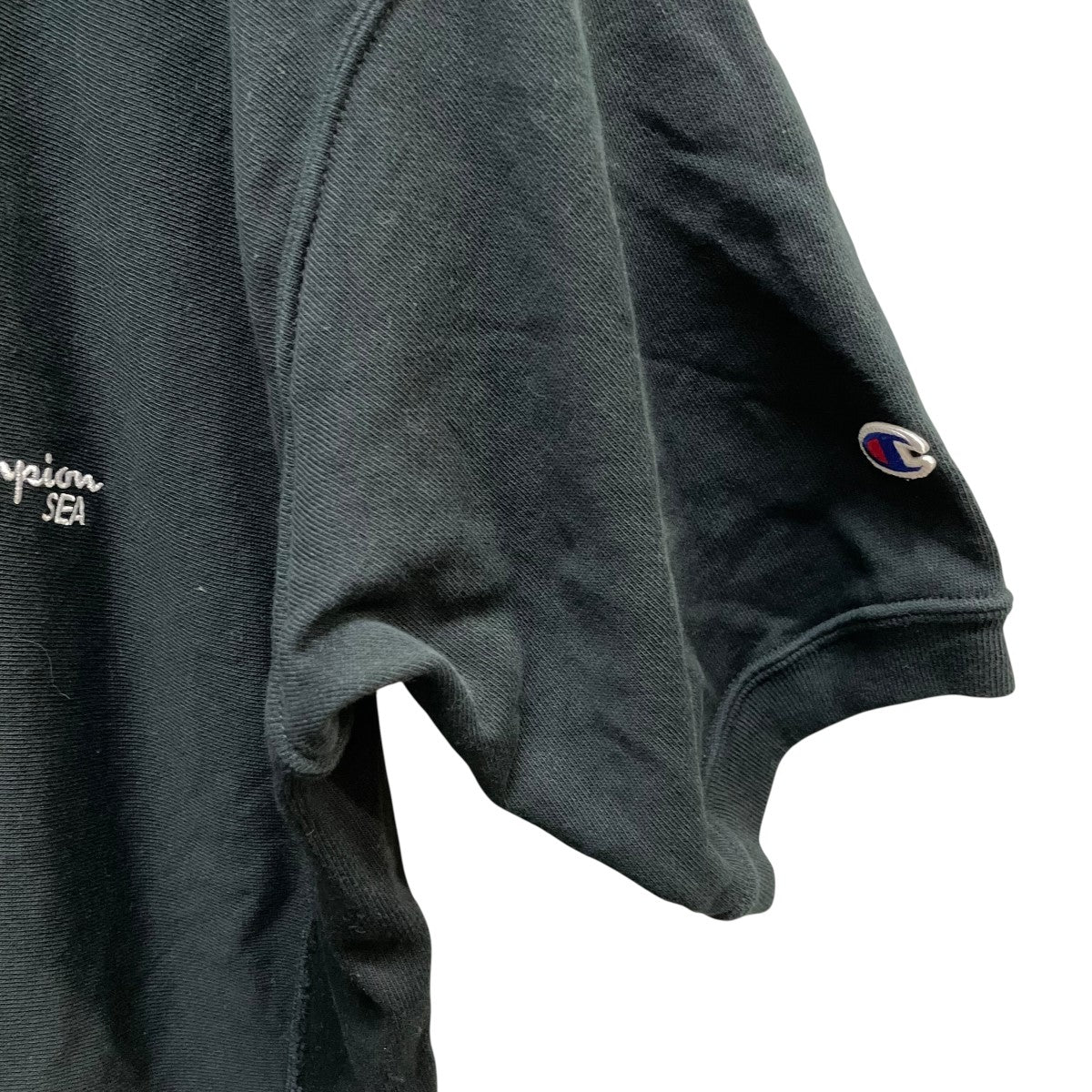 Champion×WIND AND SEA ショートスリーブハーフジップスウェットC8-Z022 古着・中古-4枚目のアイテム画像