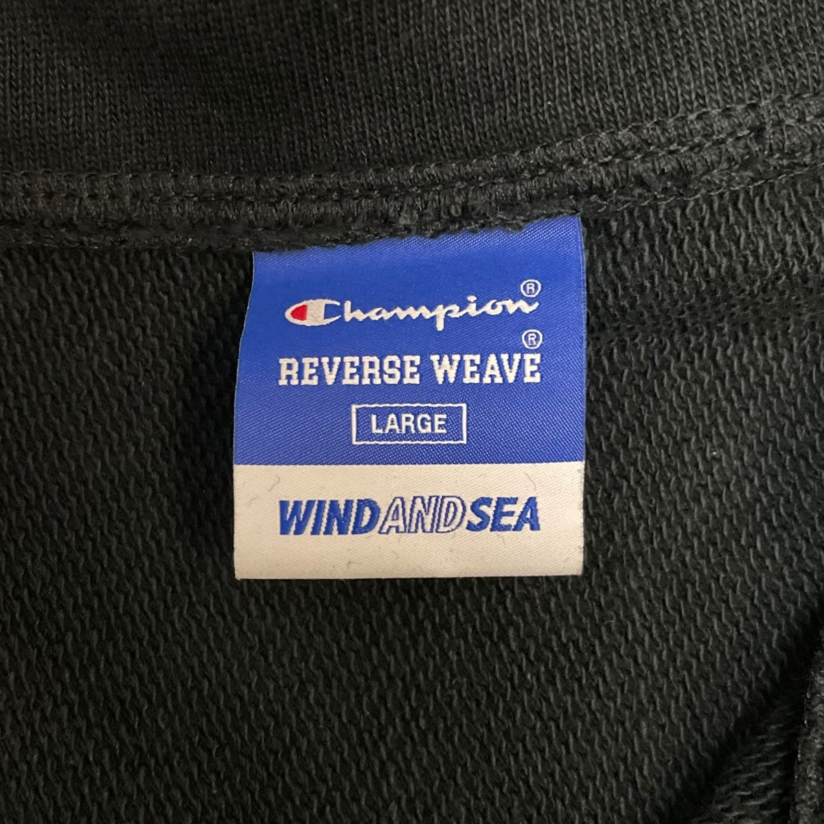 Champion×WIND AND SEA ショートスリーブハーフジップスウェットC8-Z022 古着・中古-6枚目のアイテム画像