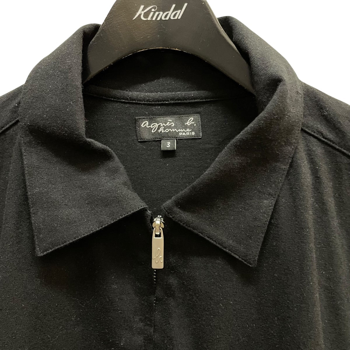 美品　agnes b. homme 00’sビンテージ 半袖シャツ ブラック US79 CHEMISE シャツ ｜agnès b. HOMME（オム）｜アニエスベー