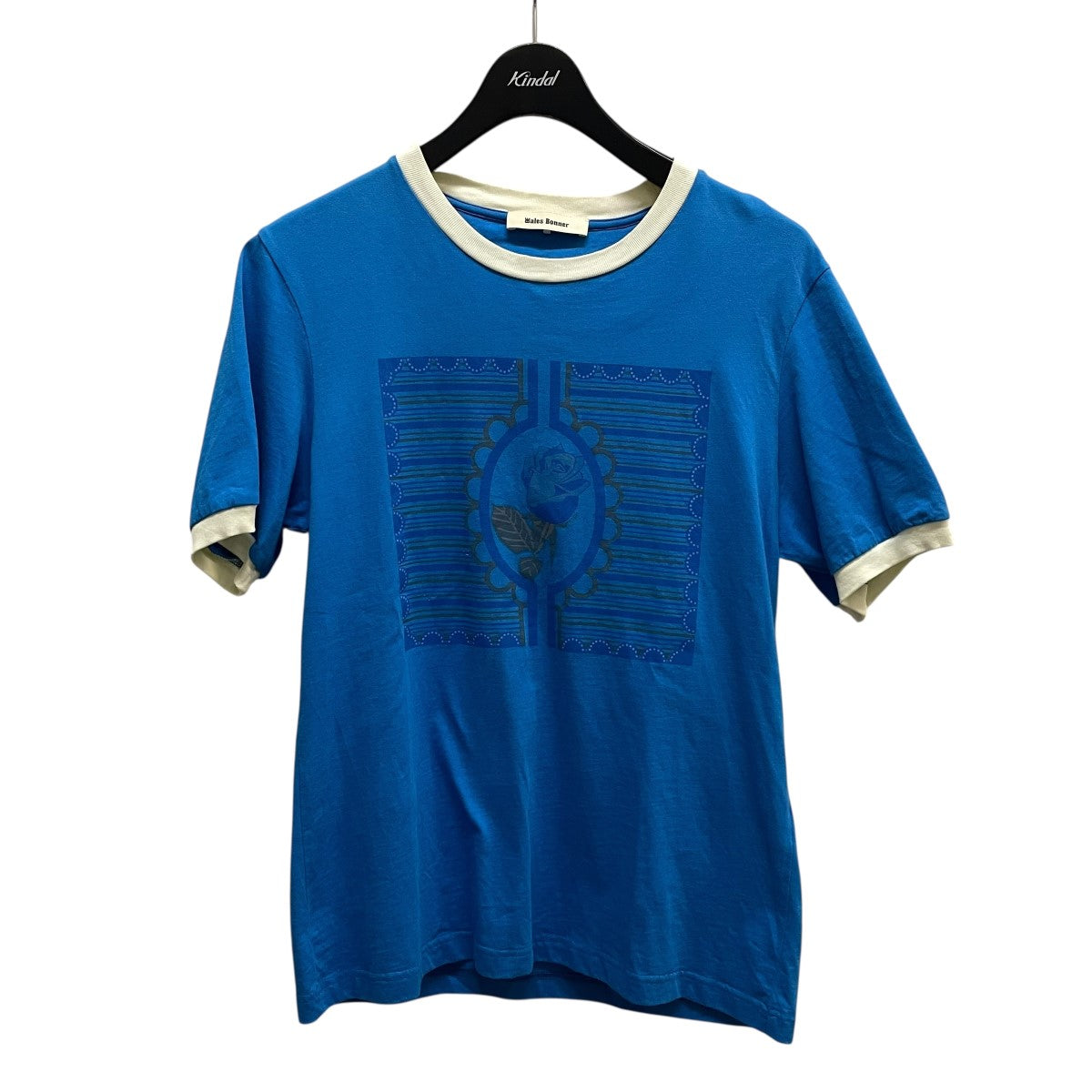 WALES BONNER HORIZON BLUEリンガーTシャツ 古着・中古-1枚目のアイテム画像