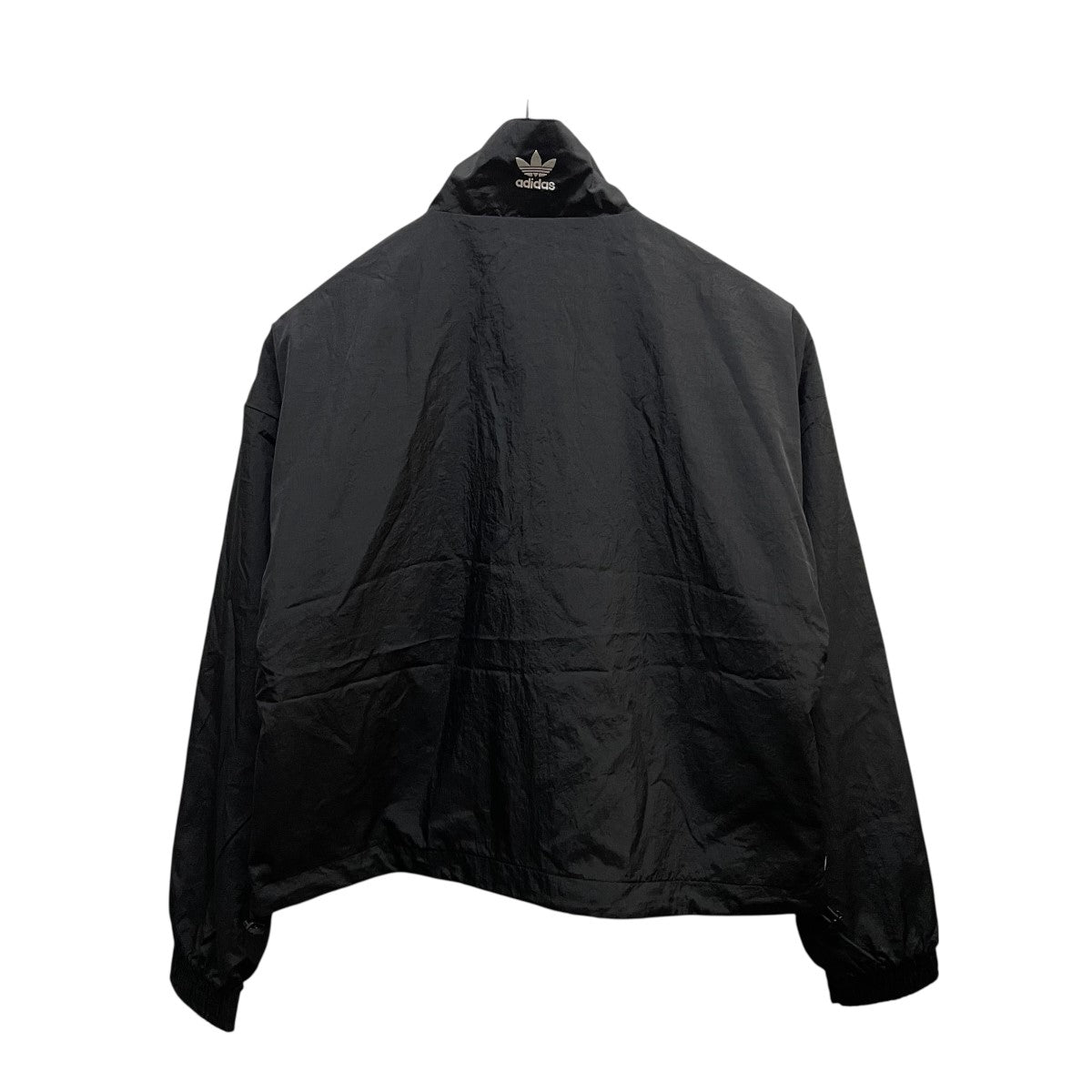 adidas JX9225 ブラックレザージャケット M adidas FAUX LEATHER JACKET ブラック（アディダス ファウ