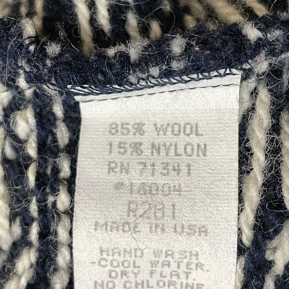 00年代　エルエルビーン　コットン　カーディガン　ネイビー　古着 L.L.Bean - 古着 90~00年代 エルエルビーン L.L.Bean コットン