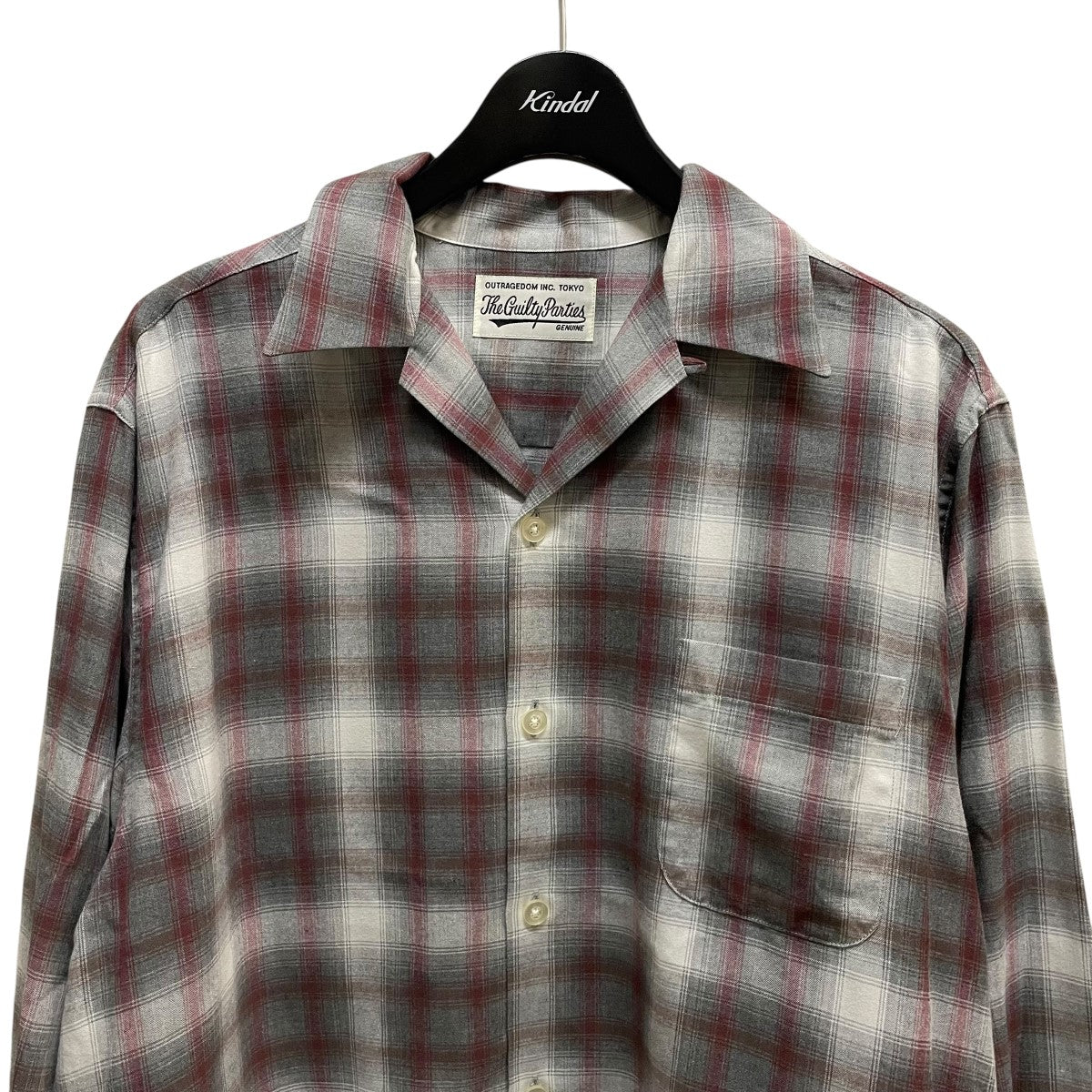 WACKO MARIA(ワコマリア) OMBRE CHECK OPEN COLLAR SHIRTシャツ