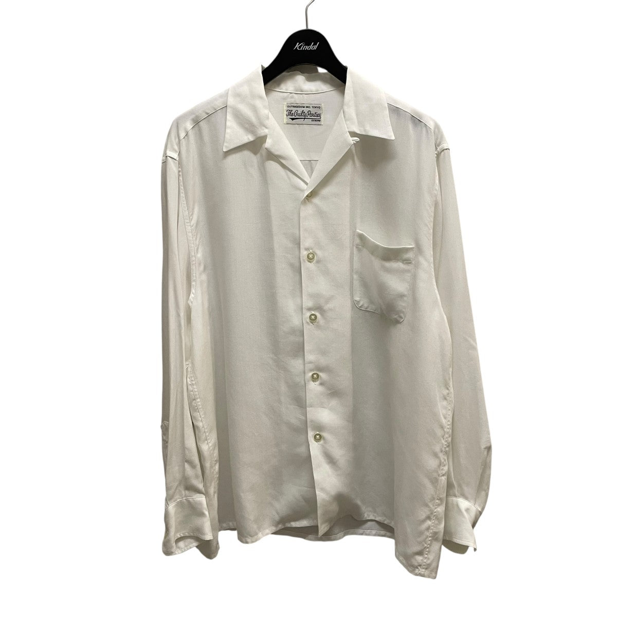 ワコマリア　サマーニットオープンカラーシャツ　Lサイズ　ホワイト WACKO MARIA/SUMMER KNIT OPEN COLLAR SHIRT（WHITE）［サマー