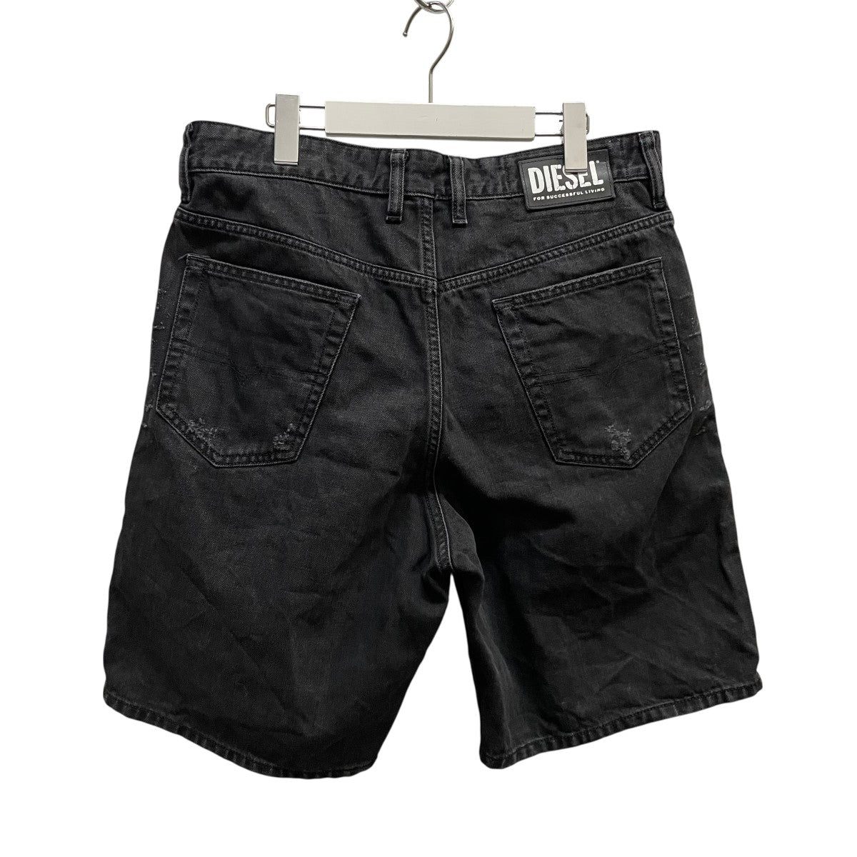 DIESEL ディーゼル レザーショートパンツ ブラック 26 B8179 DIESEL ディーゼル レザーショートパンツ ブラック 26 B8179