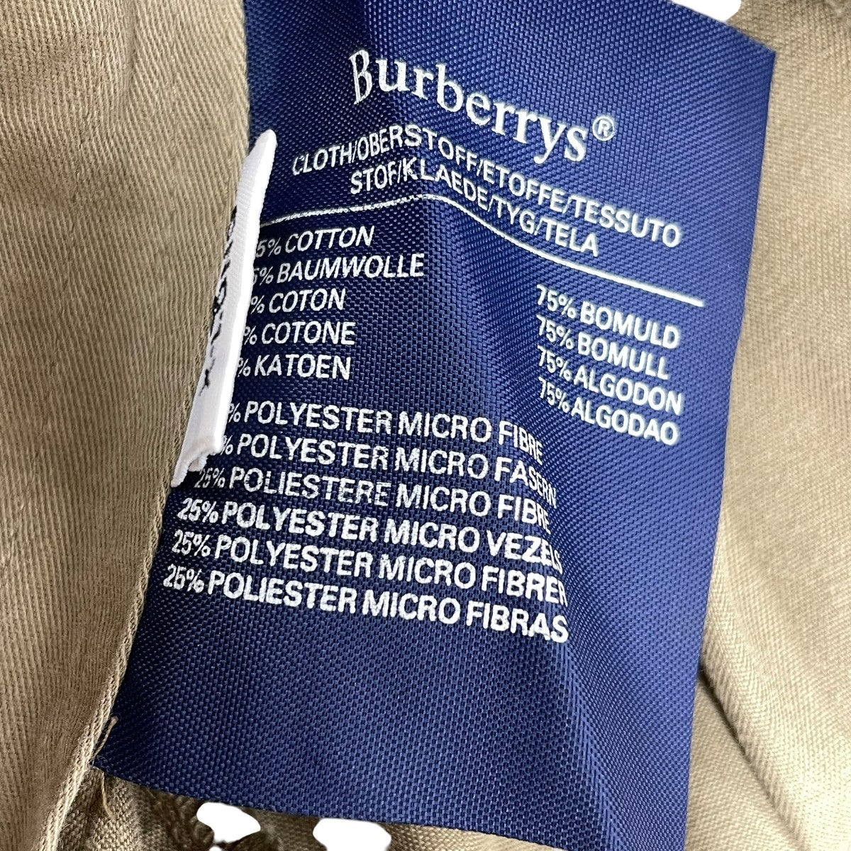 Burberry’s ステンカラーコート 古着・中古-9枚目のアイテム画像