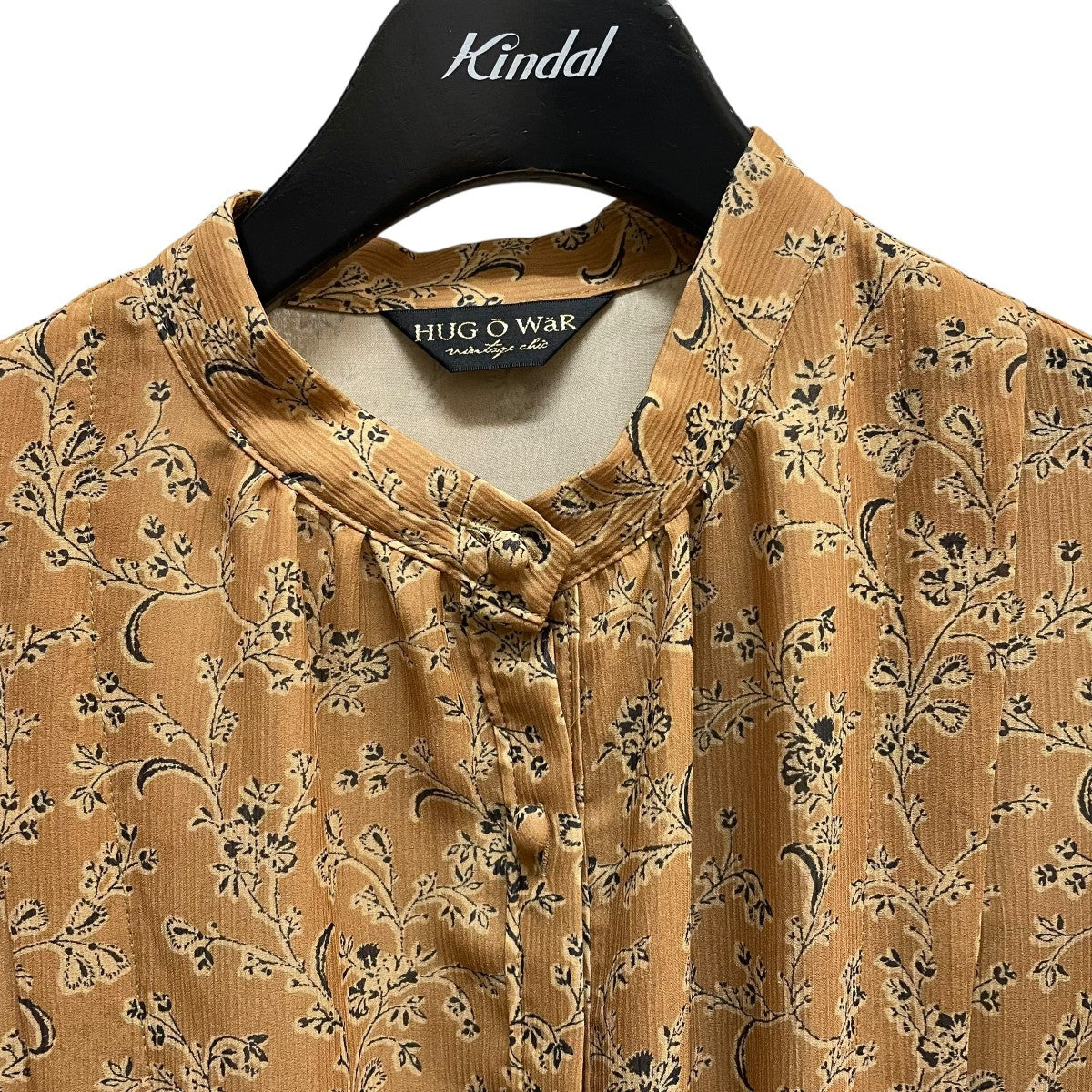 楊柳花柄ワンピース