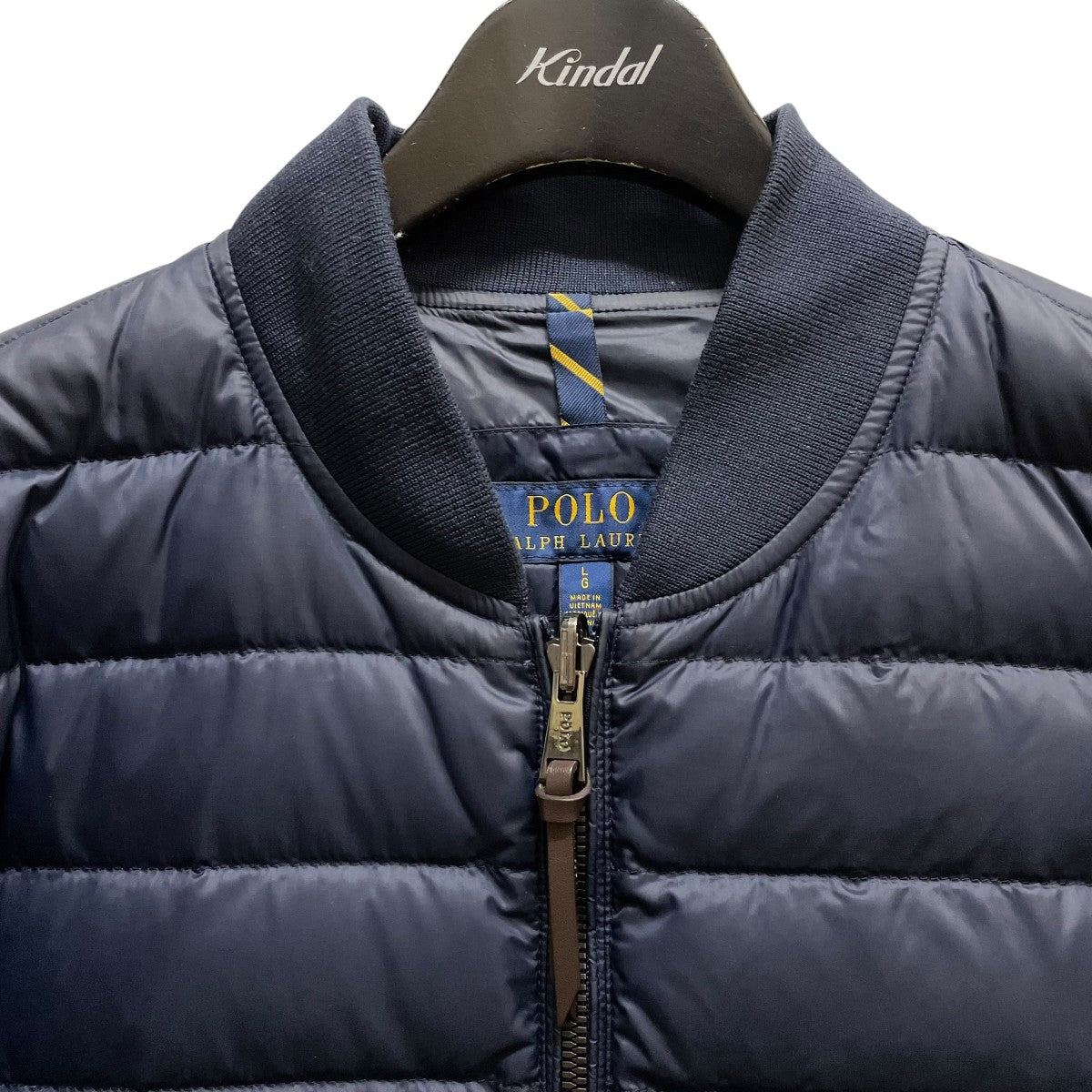 Ralph Lauren　紺紫色ダウンジャケット ✨美品✨ラルフローレン ダウンコート 2way 肉厚 リアルファー