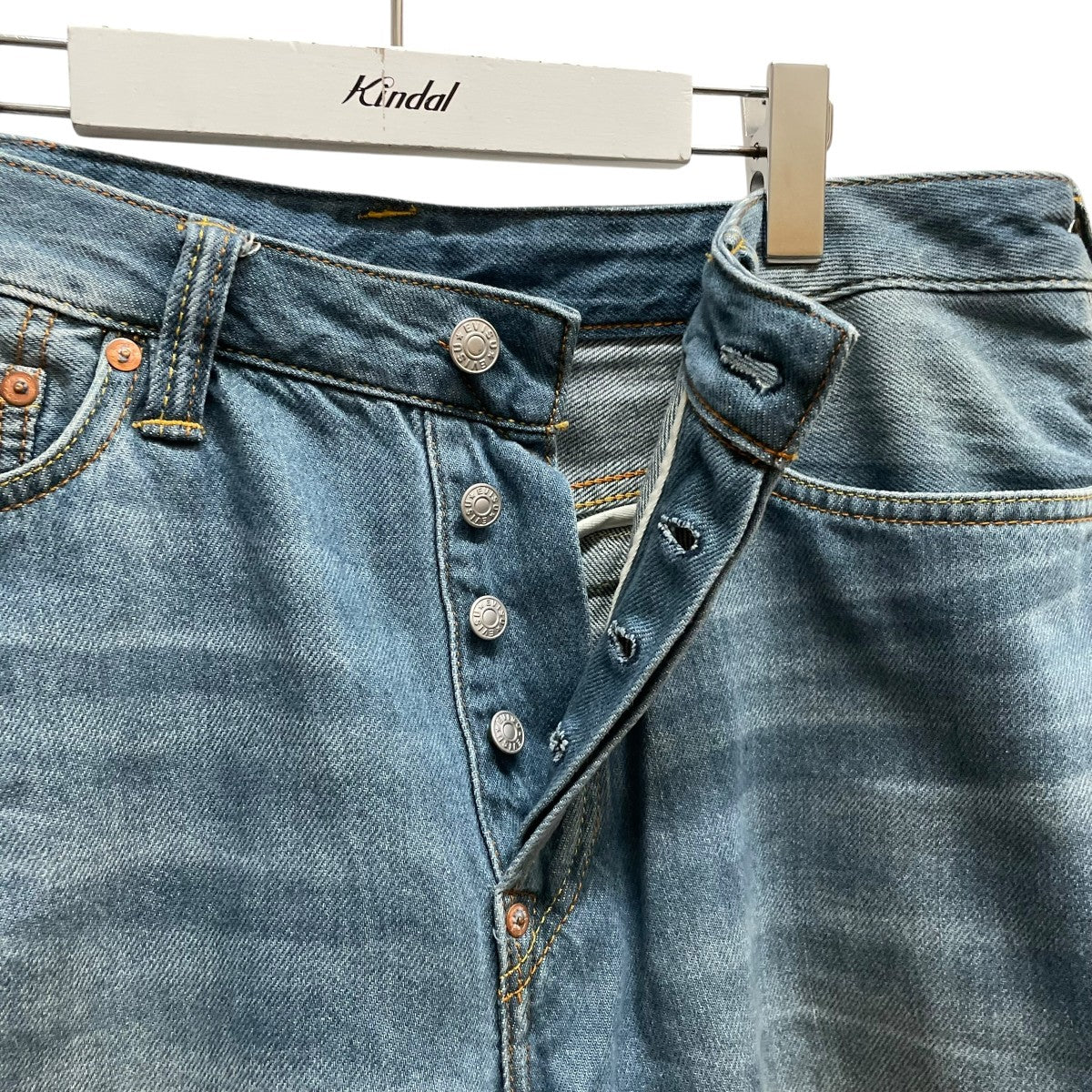 EVISU エヴィス デニムハーフパンツ 36 LOT 0010 EVISU(エヴィス) 花柄大黒刺繍 レギュラーフィットデニム