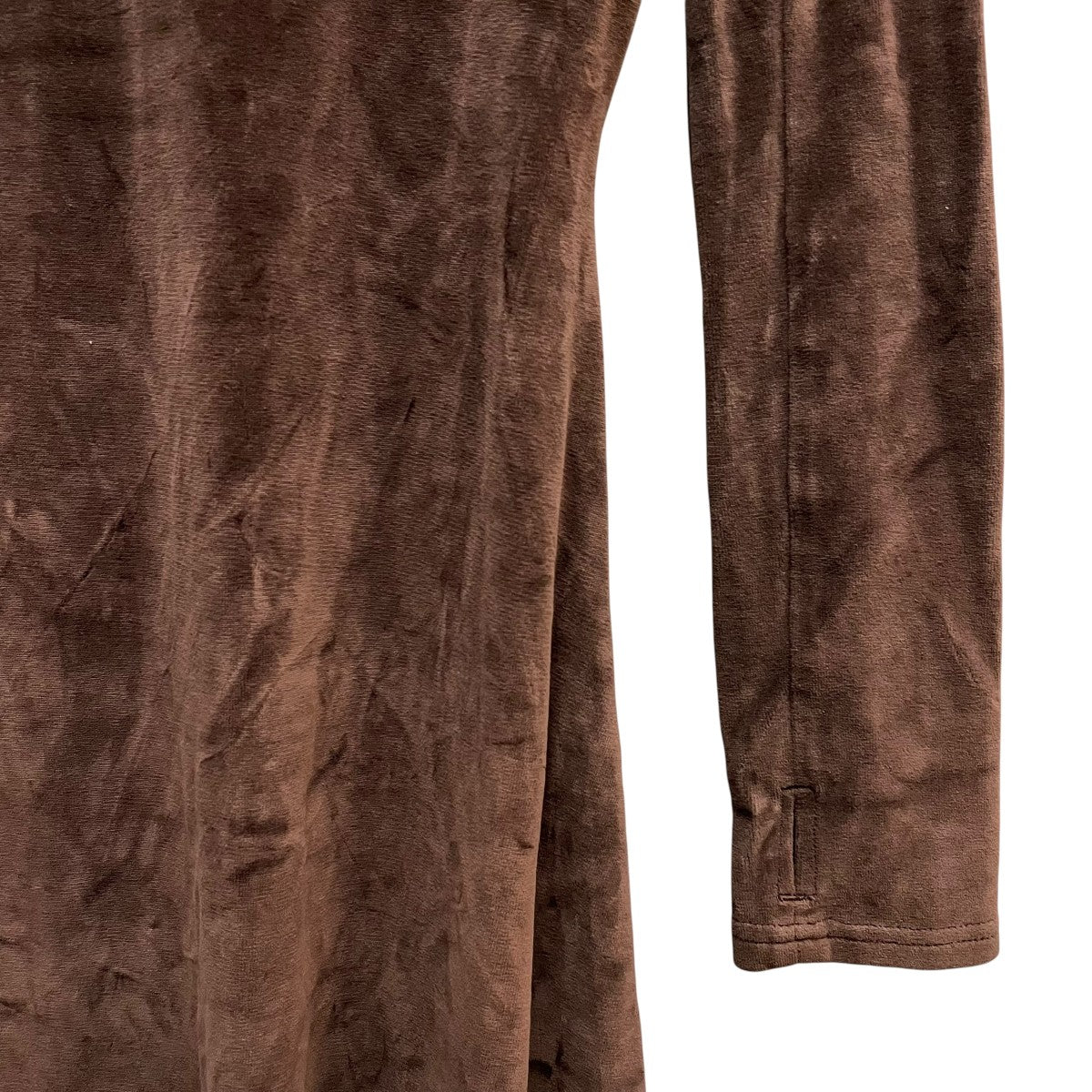 maison celon open neck velour dressCAR2323 古着・中古-4枚目のアイテム画像