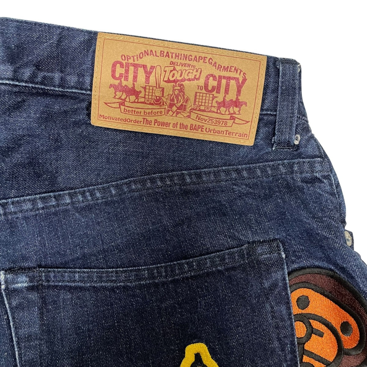 A BATHING APE(アベイシングエイプ) 00s Milo BananaEmbroideredデニム