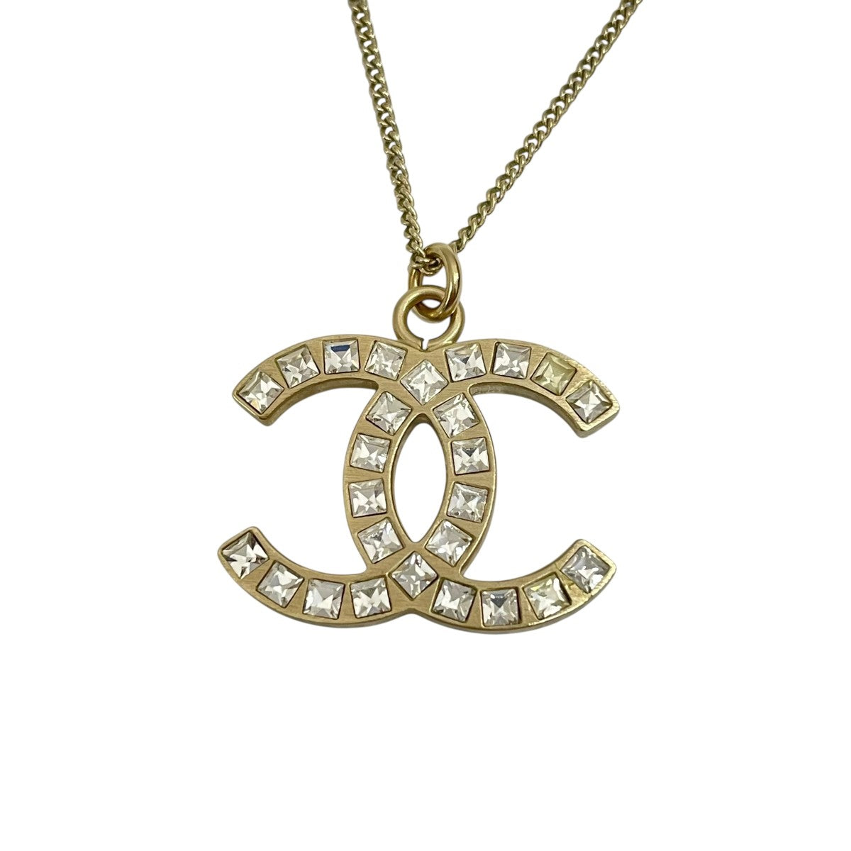 CHANEL ココマークラインストーンネックレス23027632 古着・中古-3枚目のアイテム画像