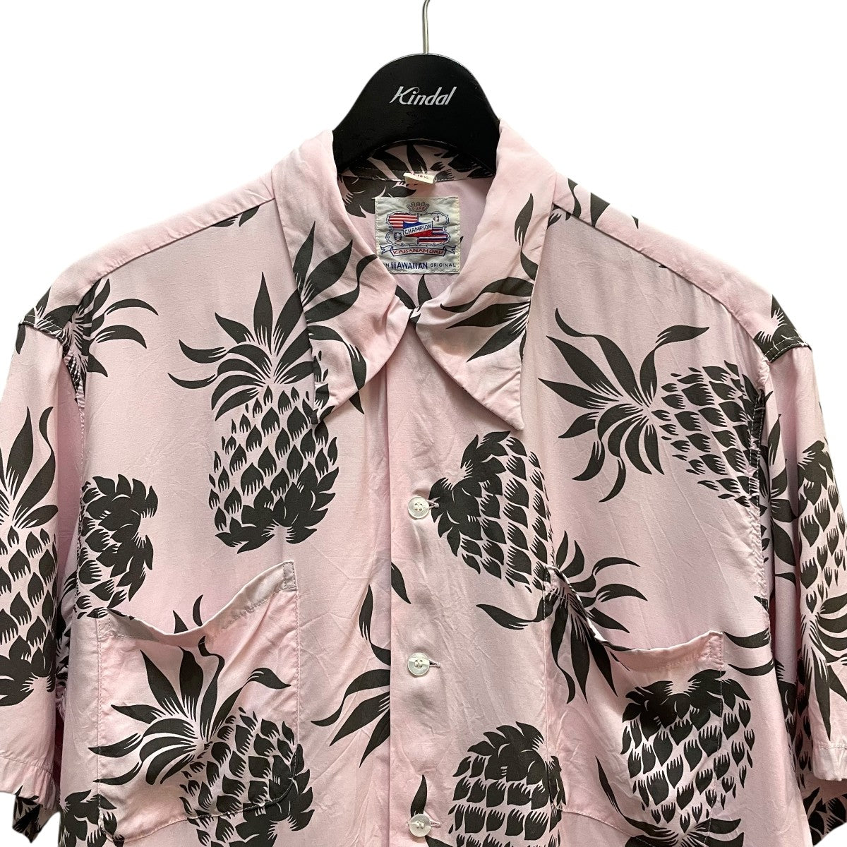 DUKE KAHANAMOKU DUKE’S PINEAPPLE半袖シャツDK36201 古着・中古-3枚目のアイテム画像