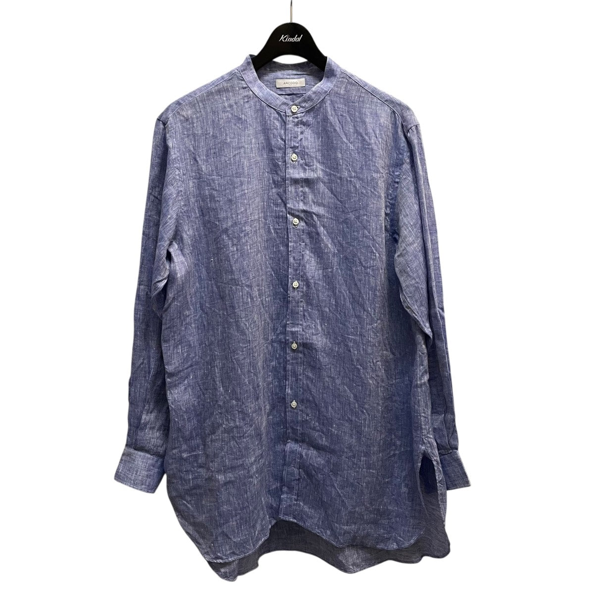 ARCODIO バンドカラーシャツ 古着・中古-1枚目のアイテム画像