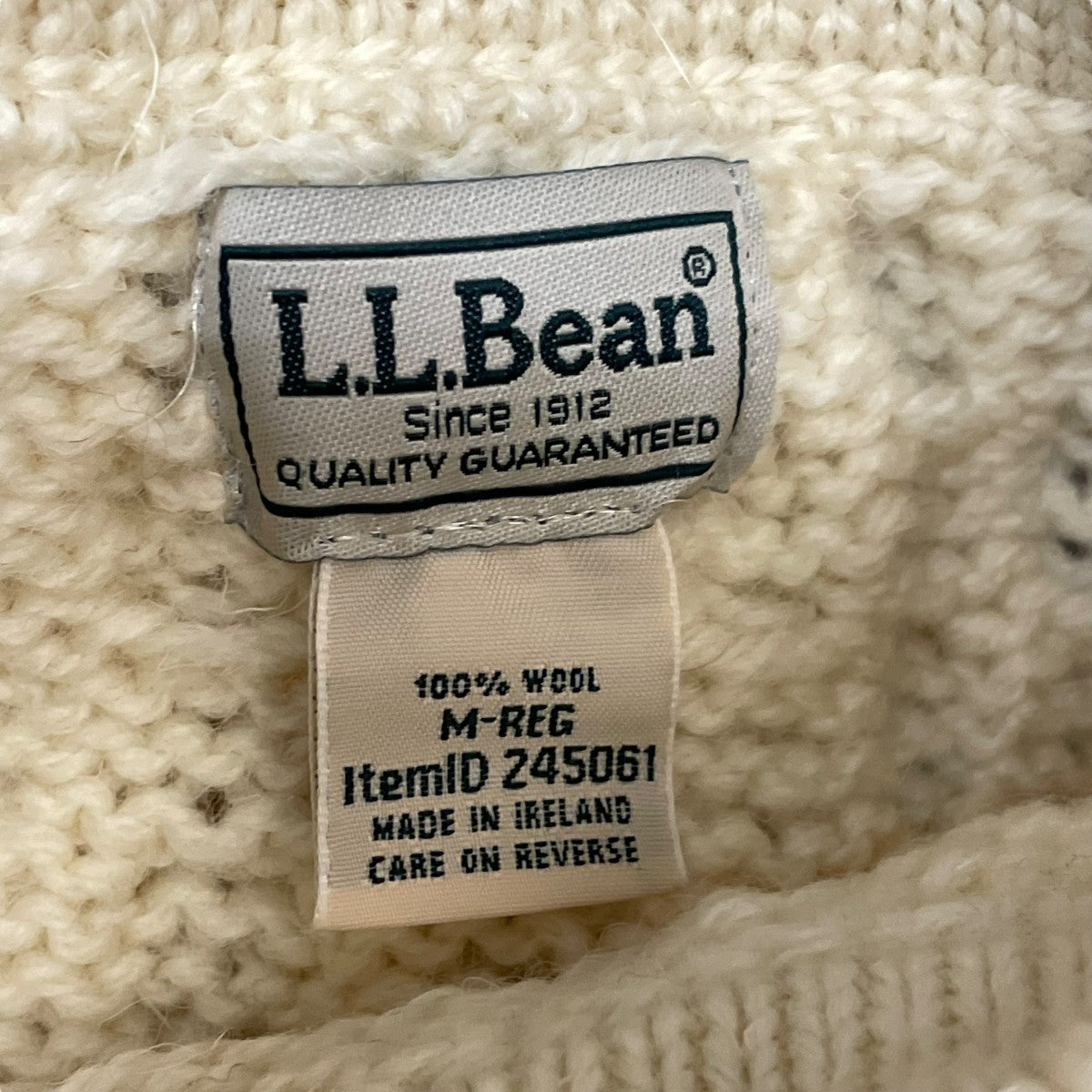 L．L．Bean(エルエルビーン) ケーブルニット245061 245061 アイボリー