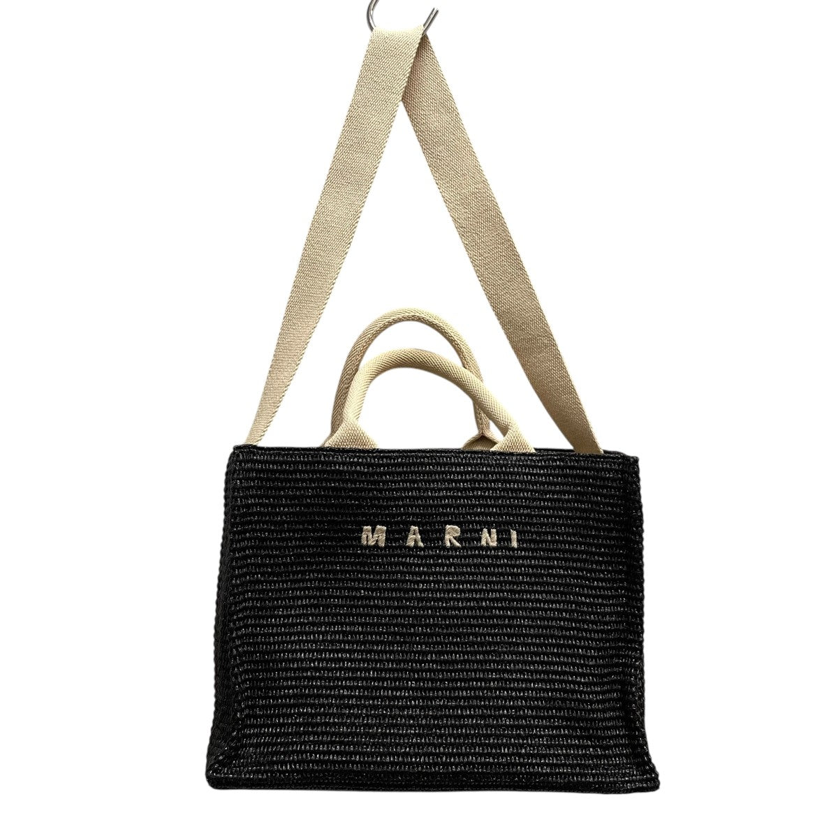 MARNI ラフィアハンドバッグ2WAYショルダーバッグ 古着・中古-4枚目のアイテム画像