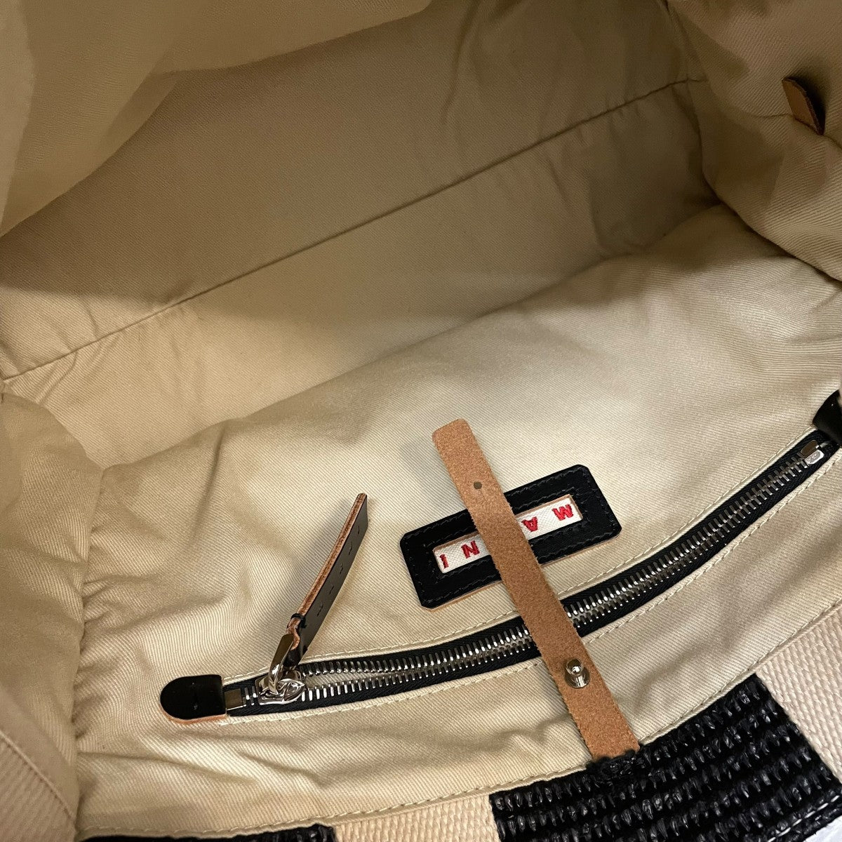 MARNI ラフィアハンドバッグ2WAYショルダーバッグ 古着・中古-6枚目のアイテム画像