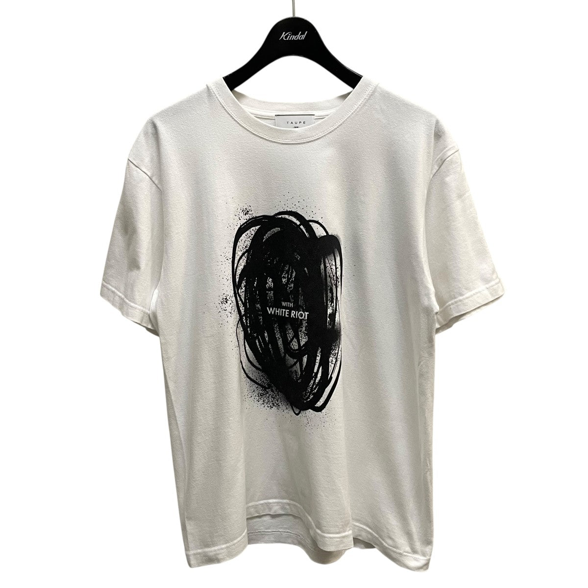 TAUPE WITH WHITE RIOT TEE半袖カットソーTPM25106006 古着・中古-1枚目のアイテム画像