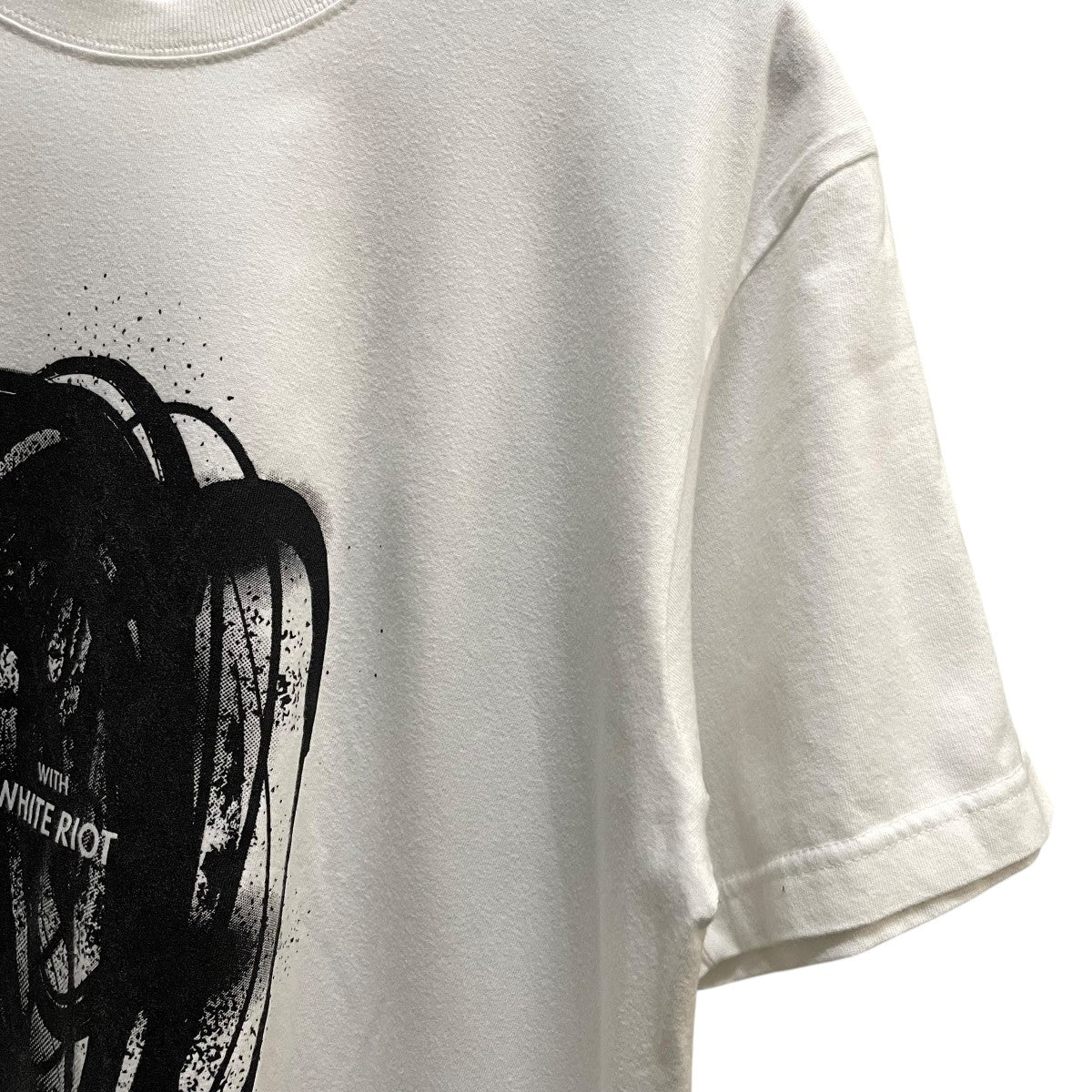 TAUPE WITH WHITE RIOT TEE半袖カットソーTPM25106006 古着・中古-4枚目のアイテム画像