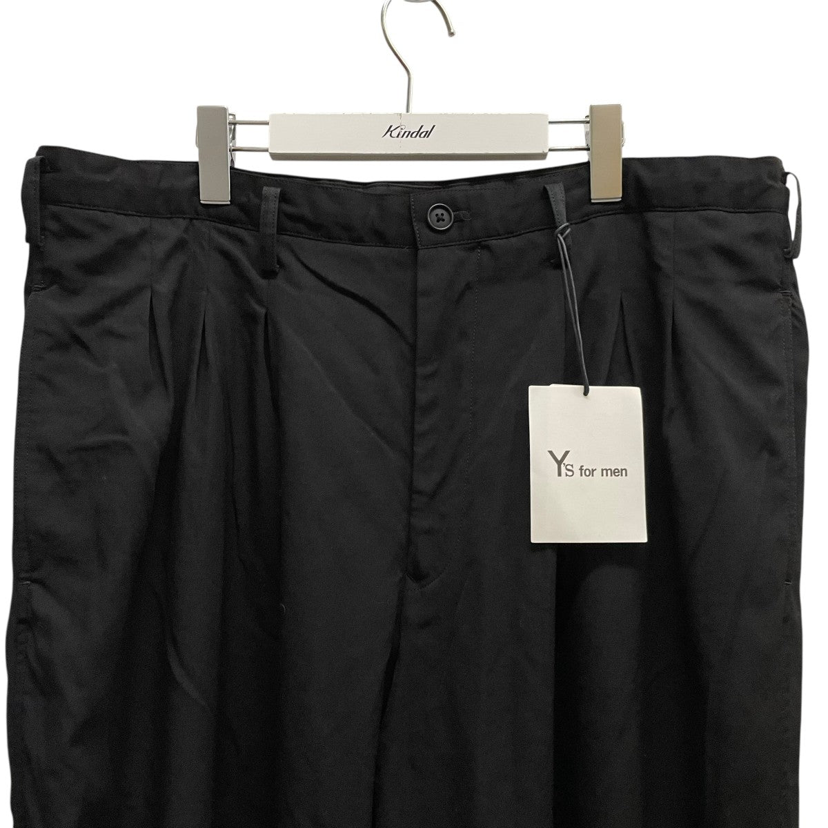 Y's for men ワイドテーパードパンツ ウール 秋冬 ブラック 2 Y'S for men(ワイズフォーメン) 2024SSワイドパンツMS-P22-100