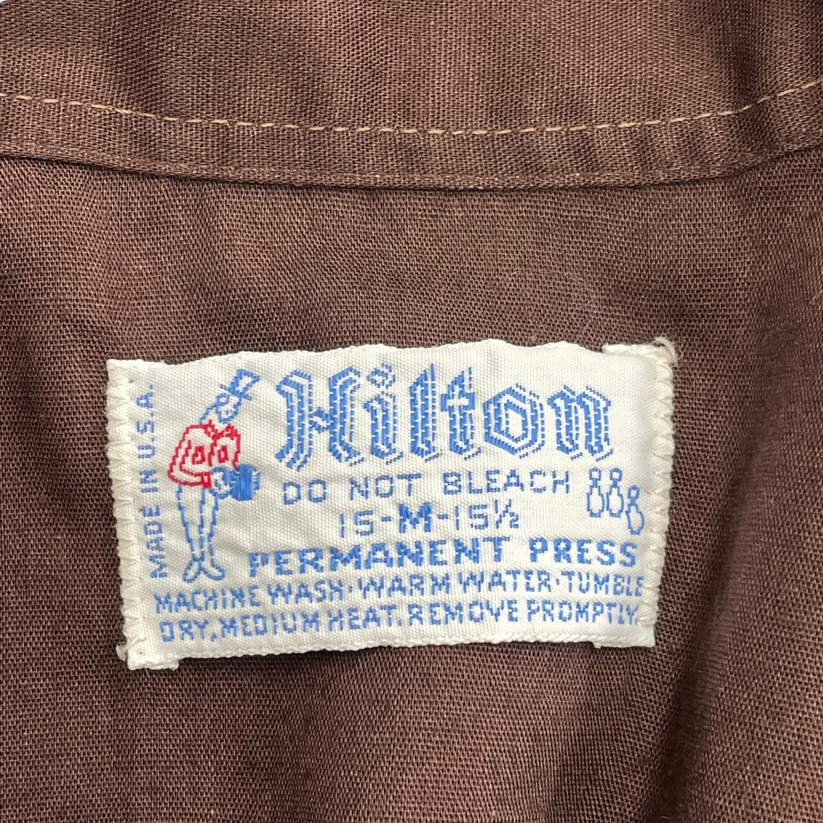 Hilton 70’sボーリングシャツ 古着・中古-6枚目のアイテム画像