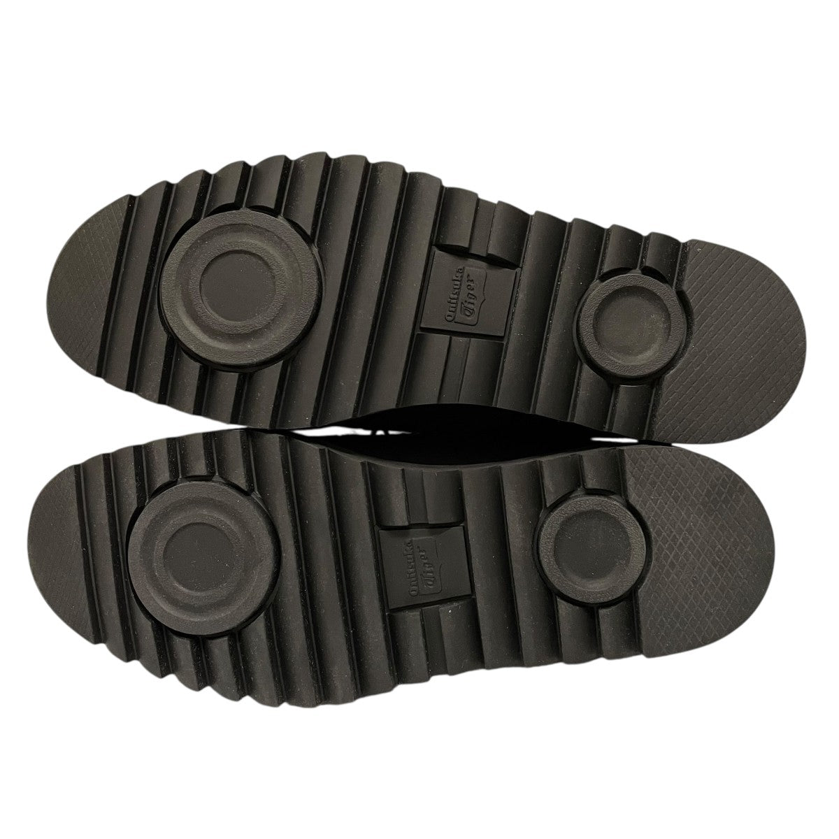 【極美品】希少　ブリオーニ チェック織ジャガードタイ　ブラック×シルバー Onitsuka Tiger Mexico 66 