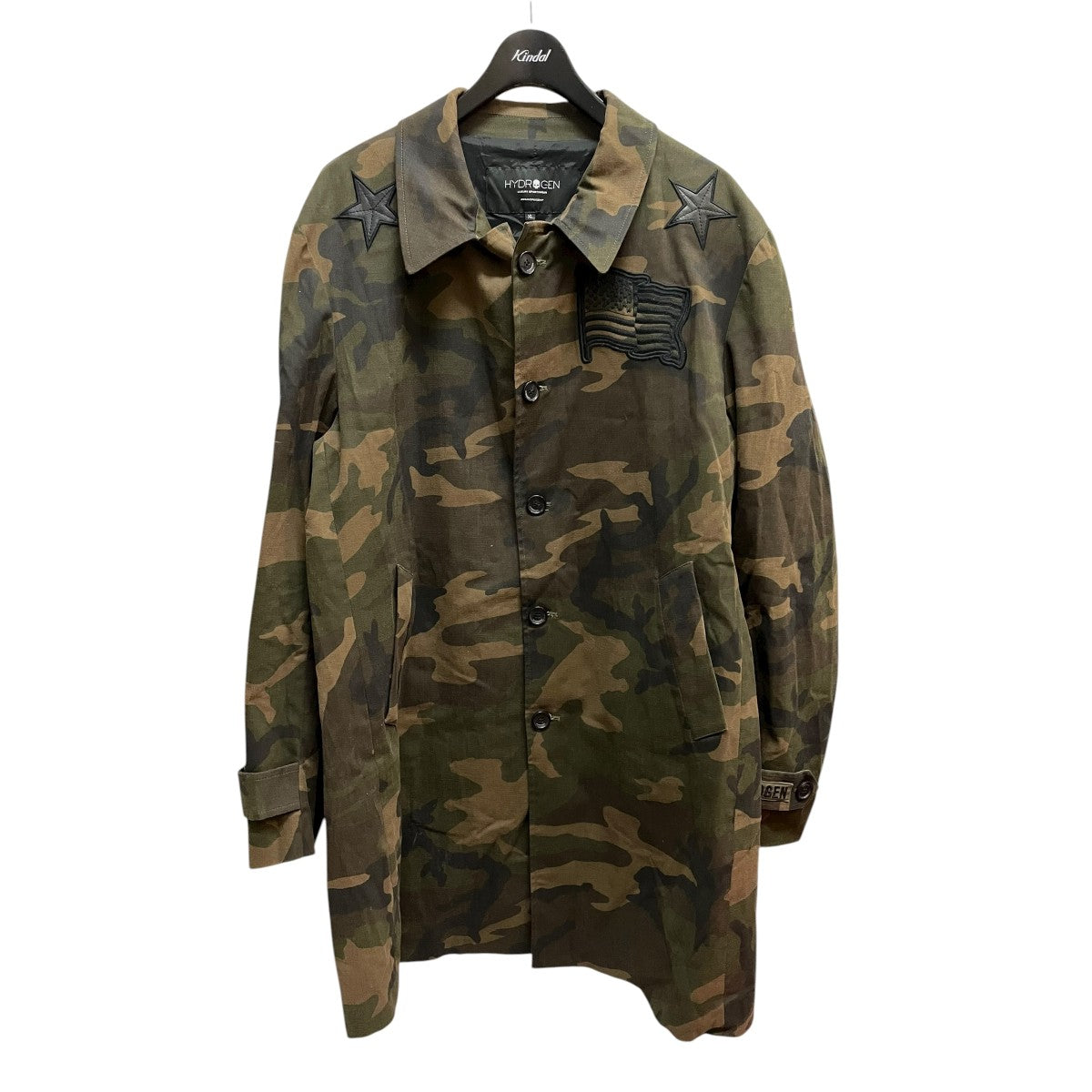 HYDROGEN ハイドロゲン ジャージ トラックジャケット L HYDROGEN(ハイドロゲン) トラックジャケット ブラック×ブルー