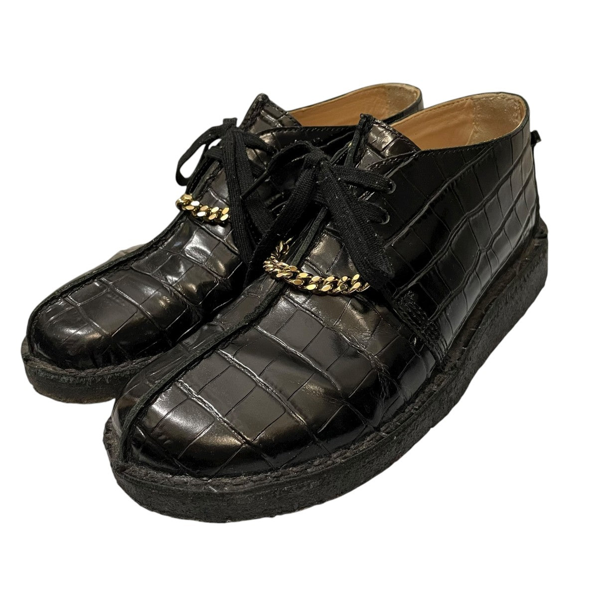 Supreme Martine Rose Clarks ブラック US7 CLARKS×Martine rose×Supreme Desert Trekレザーシューズ