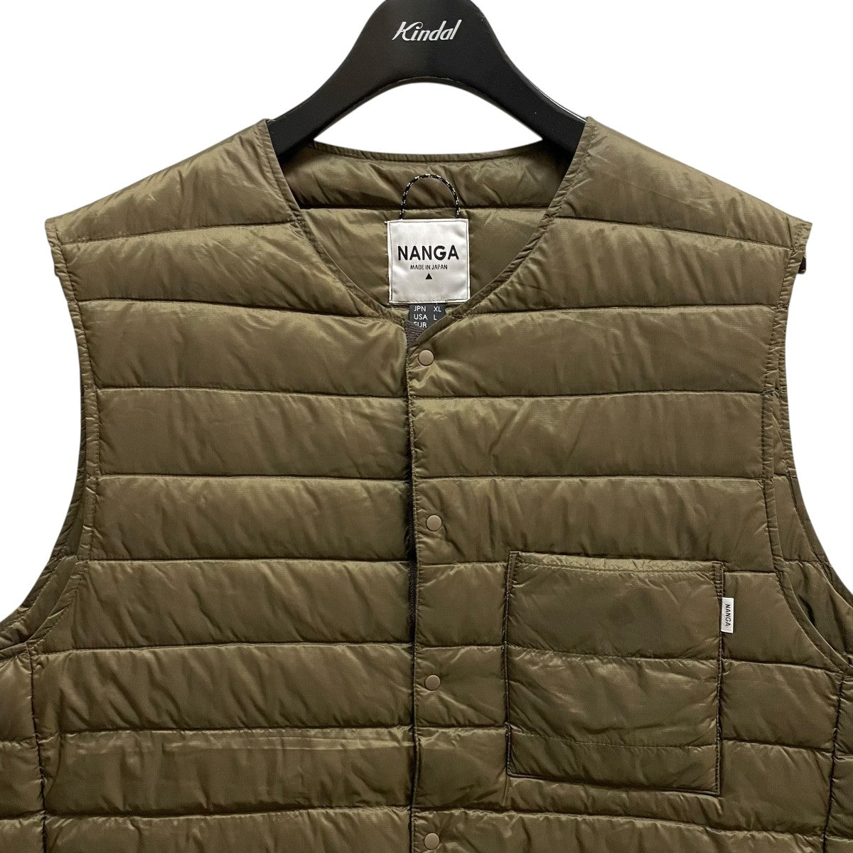 NANGA(ナンガ) ダウンベスト カーキ サイズ XL｜【公式】カインドオル