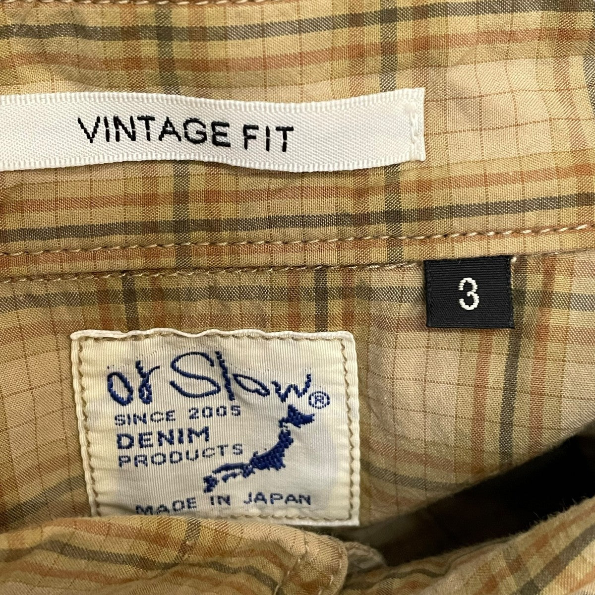 orSlow Vintage Fit Work Shirts -CHECKシャツ 古着・中古-6枚目のアイテム画像