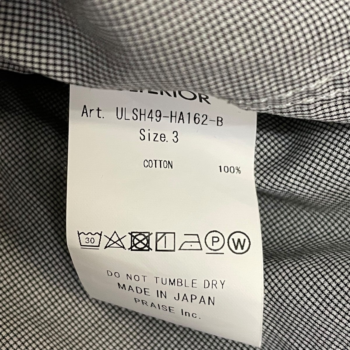 MICRO GRAPH CHECK POPLIN SHIRTシャツULSH49-HA162-B