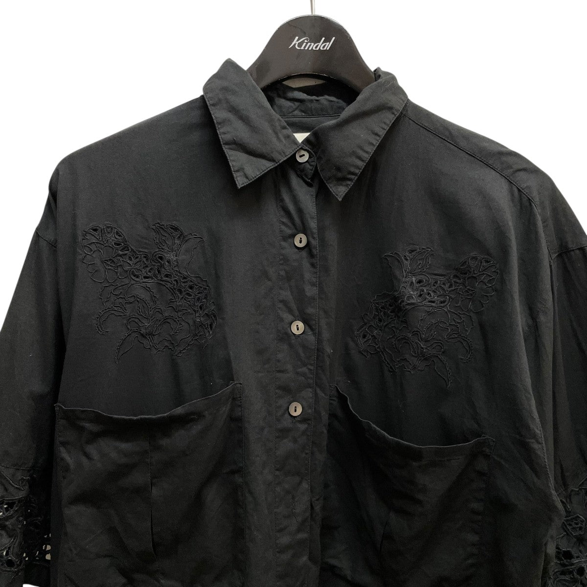 anuke(アンヌーク) Cutwork Lace Shirts半袖シャツ62410402 62410402