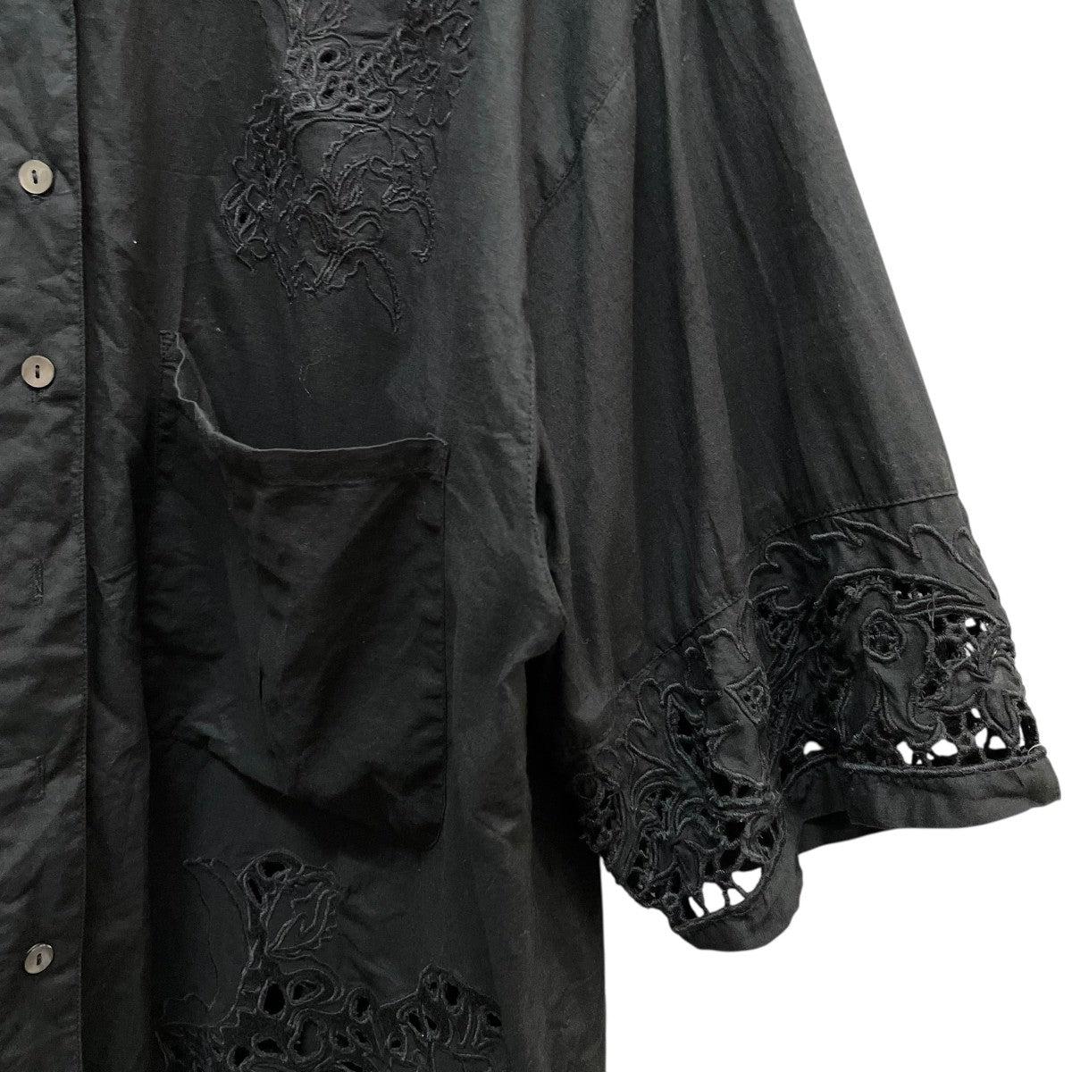 anuke(アンヌーク) Cutwork Lace Shirts半袖シャツ62410402 62410402