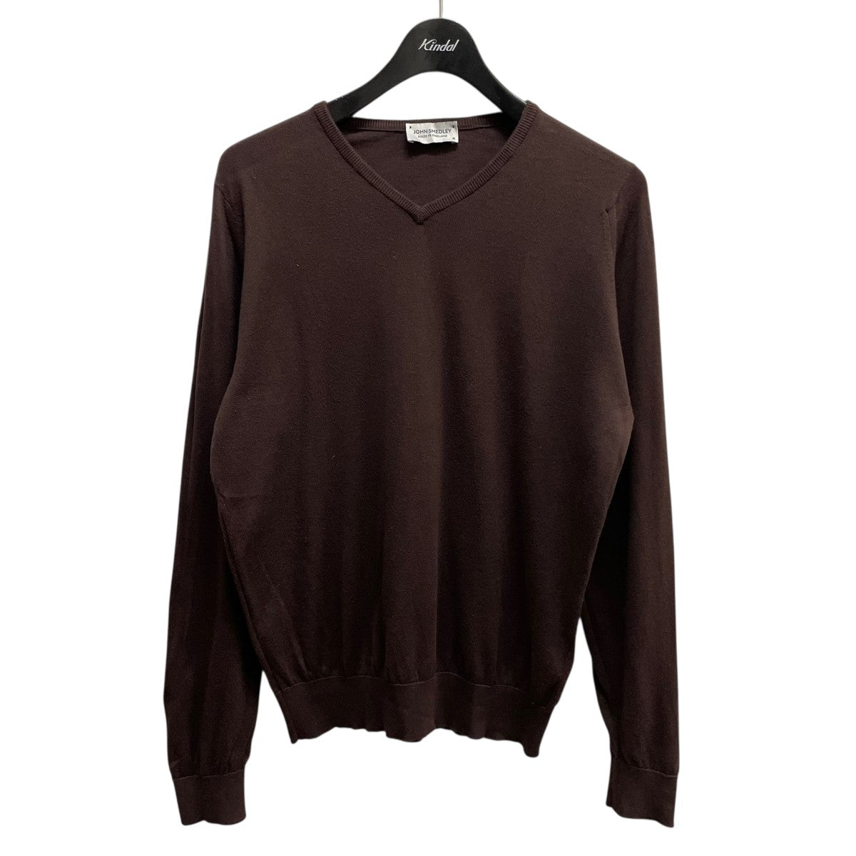JOHN SMEDLEY(ジョンスメドレー) Vネックニット ブラック サイズ M