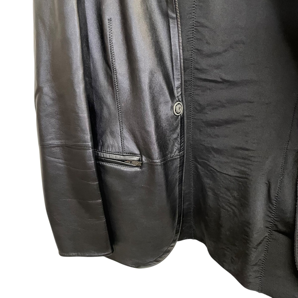 EMPORIO ARMANI(エンポリオアルマーニ) レザージャケット ブラック