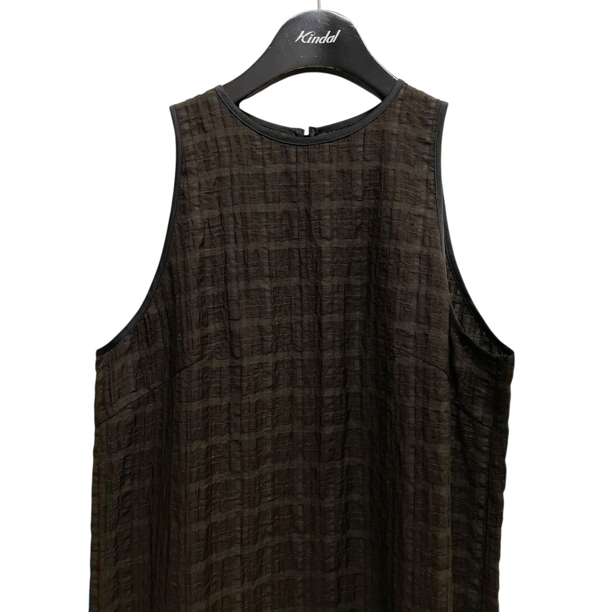 anuke Sheer Check Onepiceノースリーブワンピース62420305 古着・中古-3枚目のアイテム画像