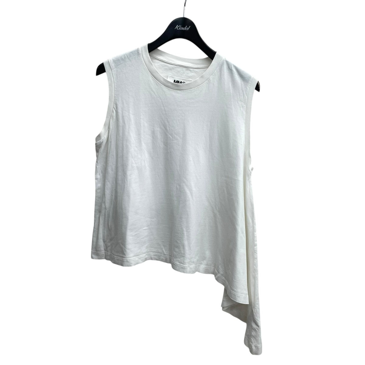 MM6 Maison Margiela アシンメトリーノースリーブカットソーS32NL0038 古着・中古-1枚目のアイテム画像