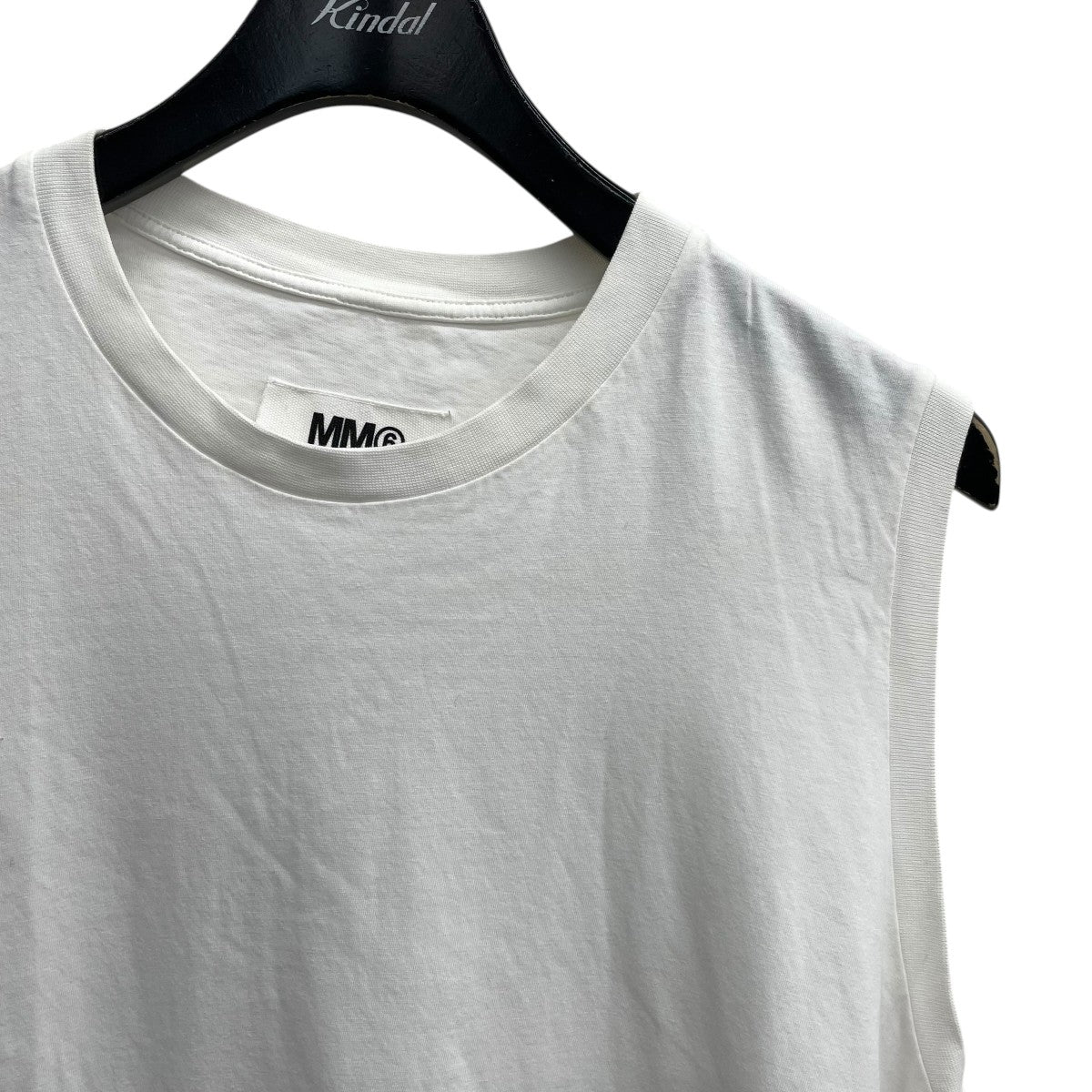 MM6 Maison Margiela アシンメトリーノースリーブカットソーS32NL0038 古着・中古-3枚目のアイテム画像