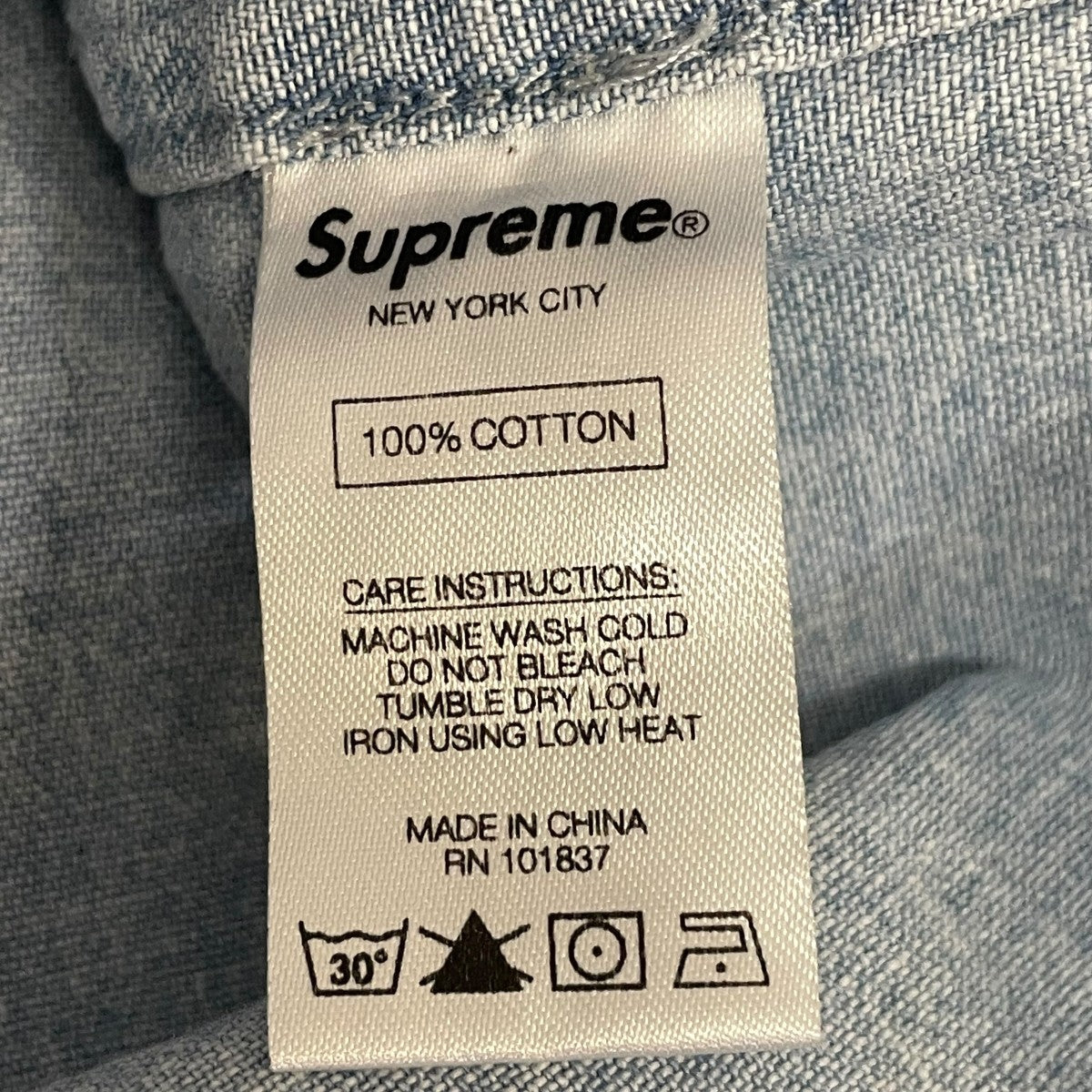 Supreme(シュプリーム) デニムシャツ インディゴ サイズ M